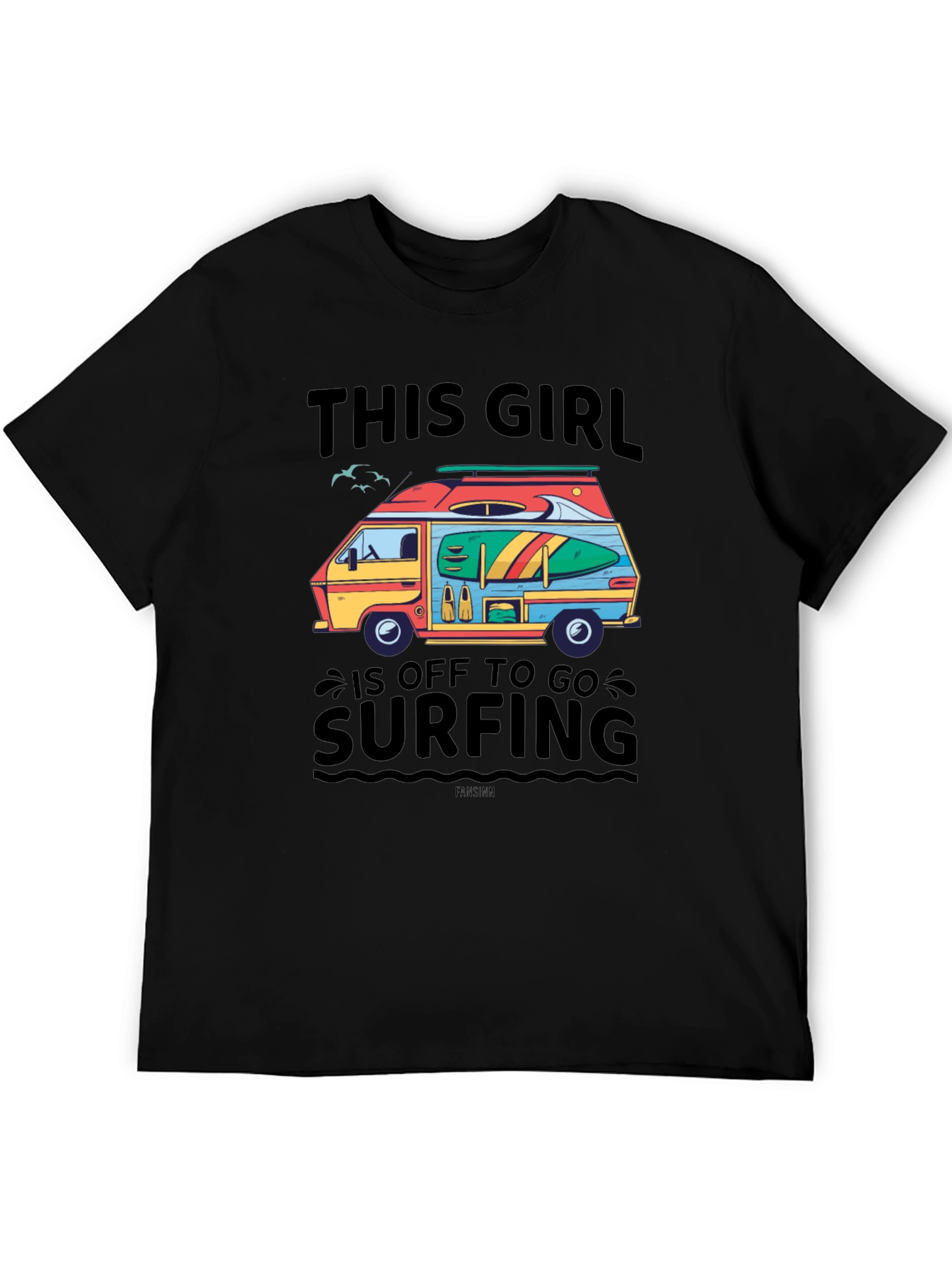 Off To Surfing Graphic T-Shirt