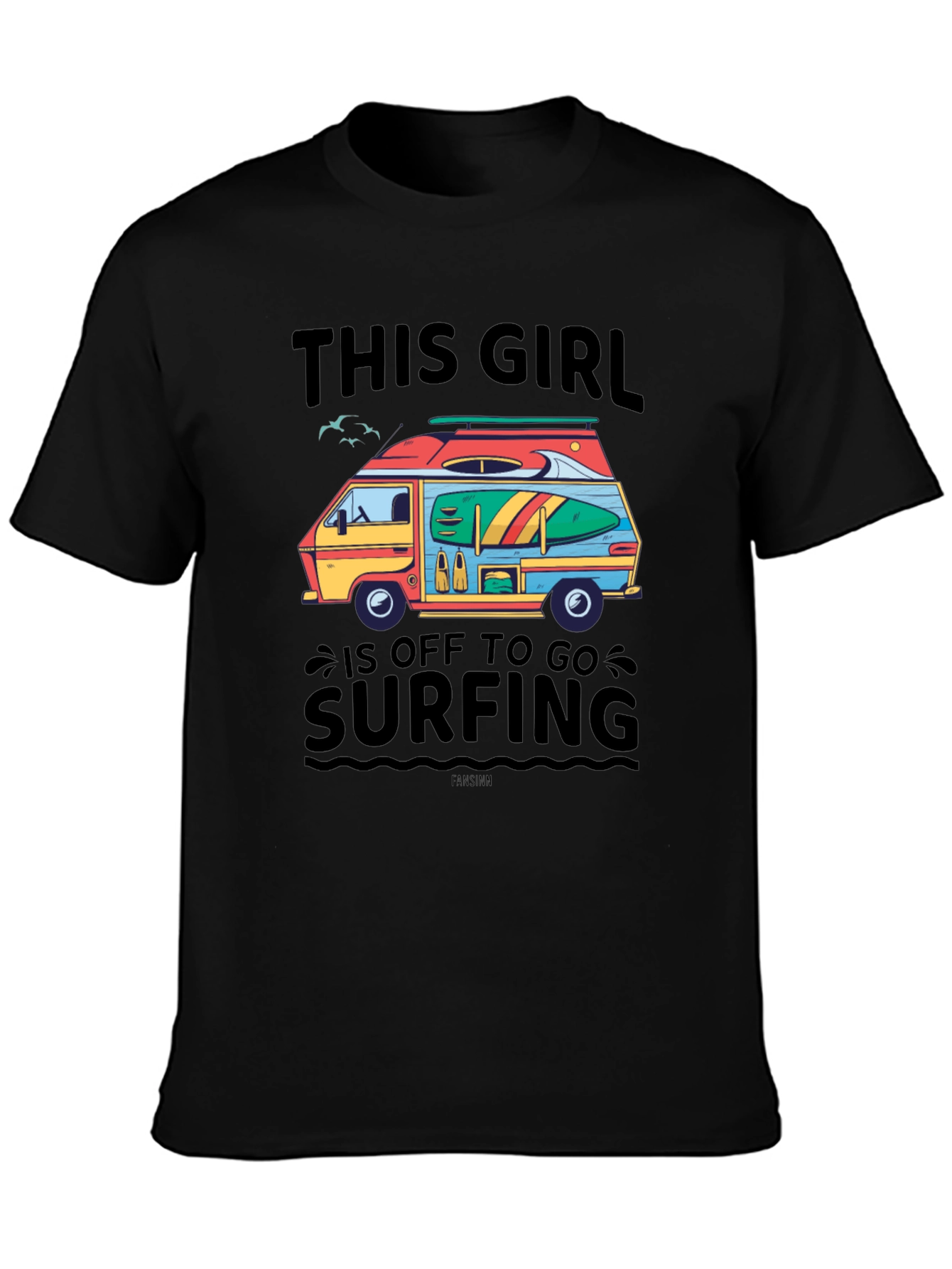 Off To Surfing Graphic T-Shirt
