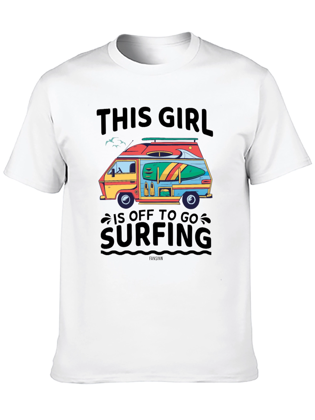 Off To Surfing Graphic T-Shirt
