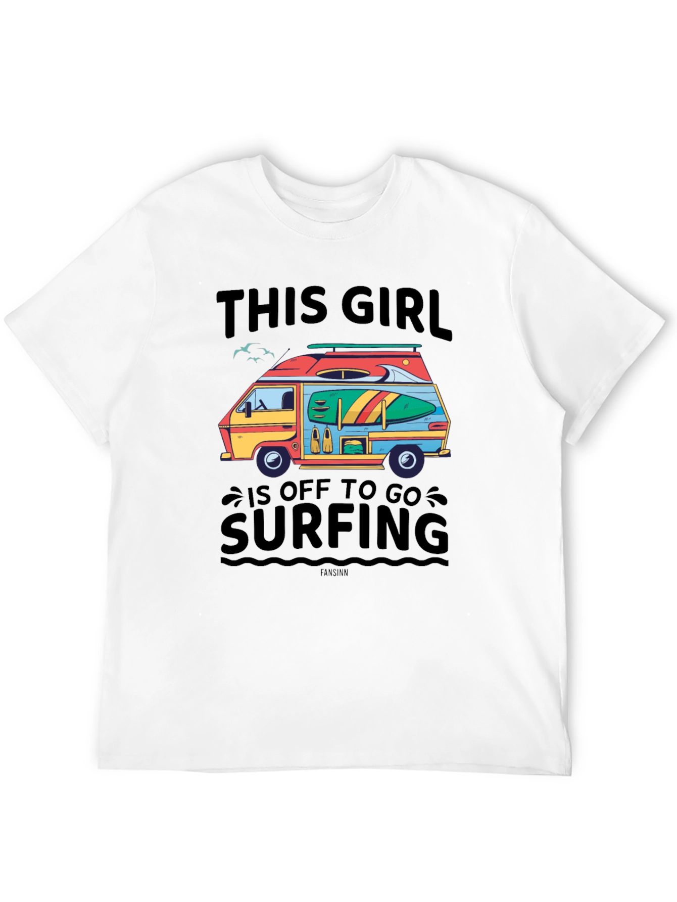 Off To Surfing Graphic T-Shirt