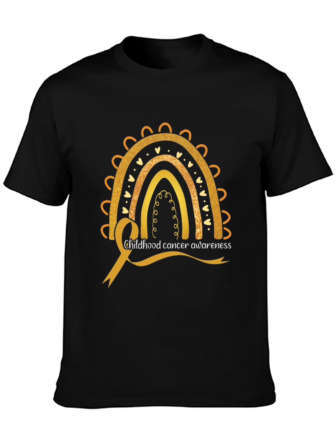Childhood Cancer Awareness Rainbow Tee