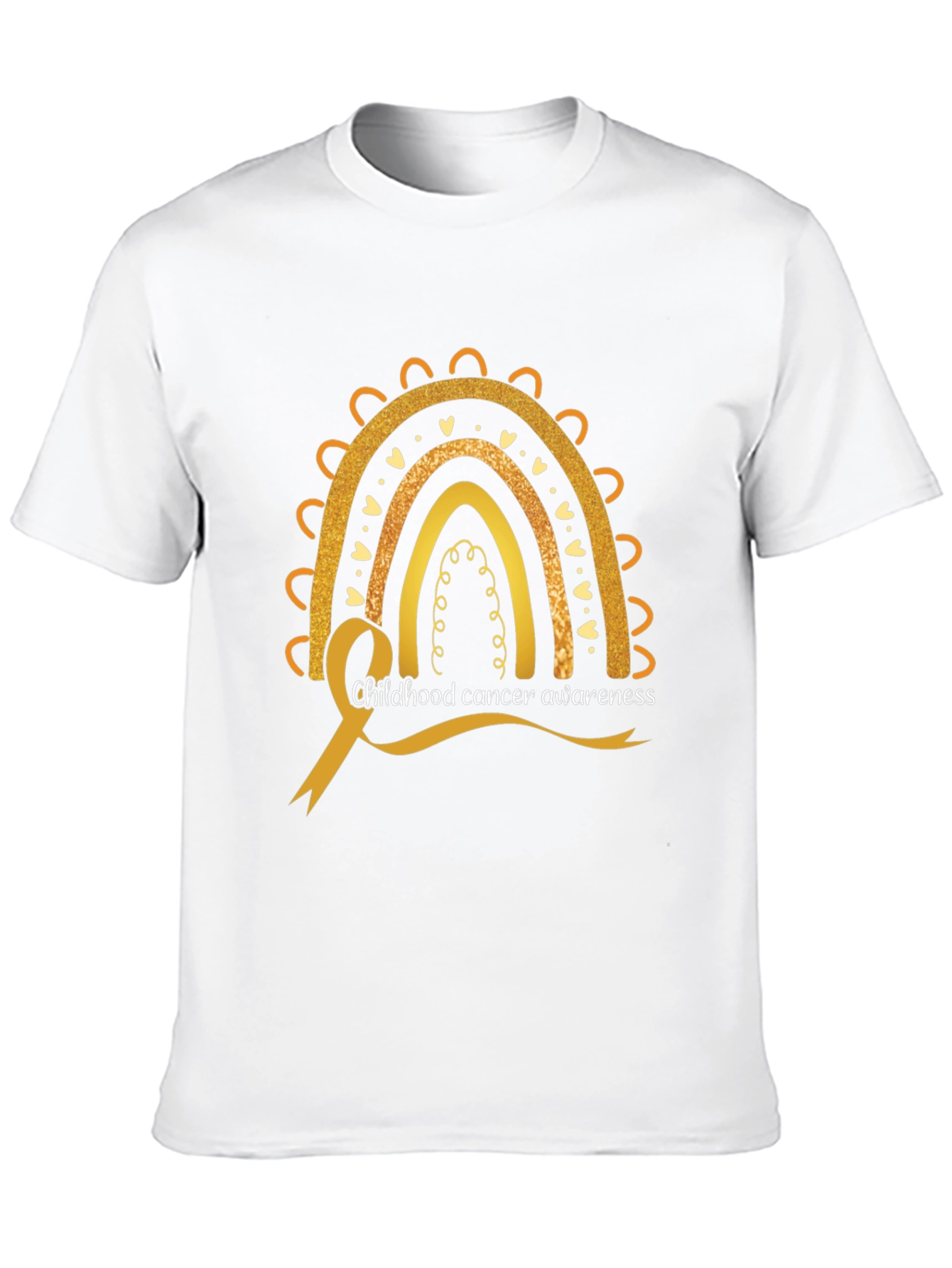 Childhood Cancer Awareness Rainbow Tee