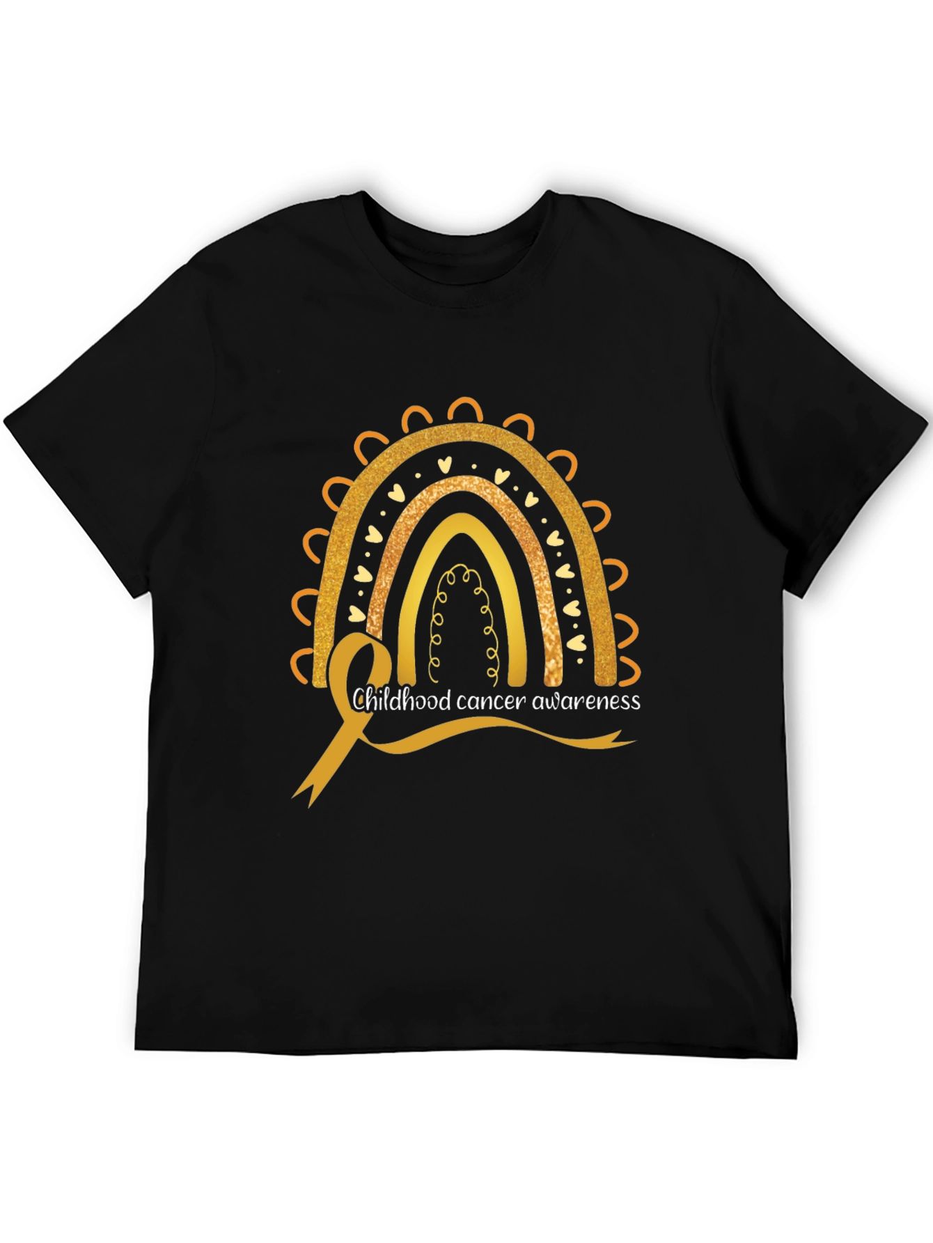 Childhood Cancer Awareness Rainbow Tee