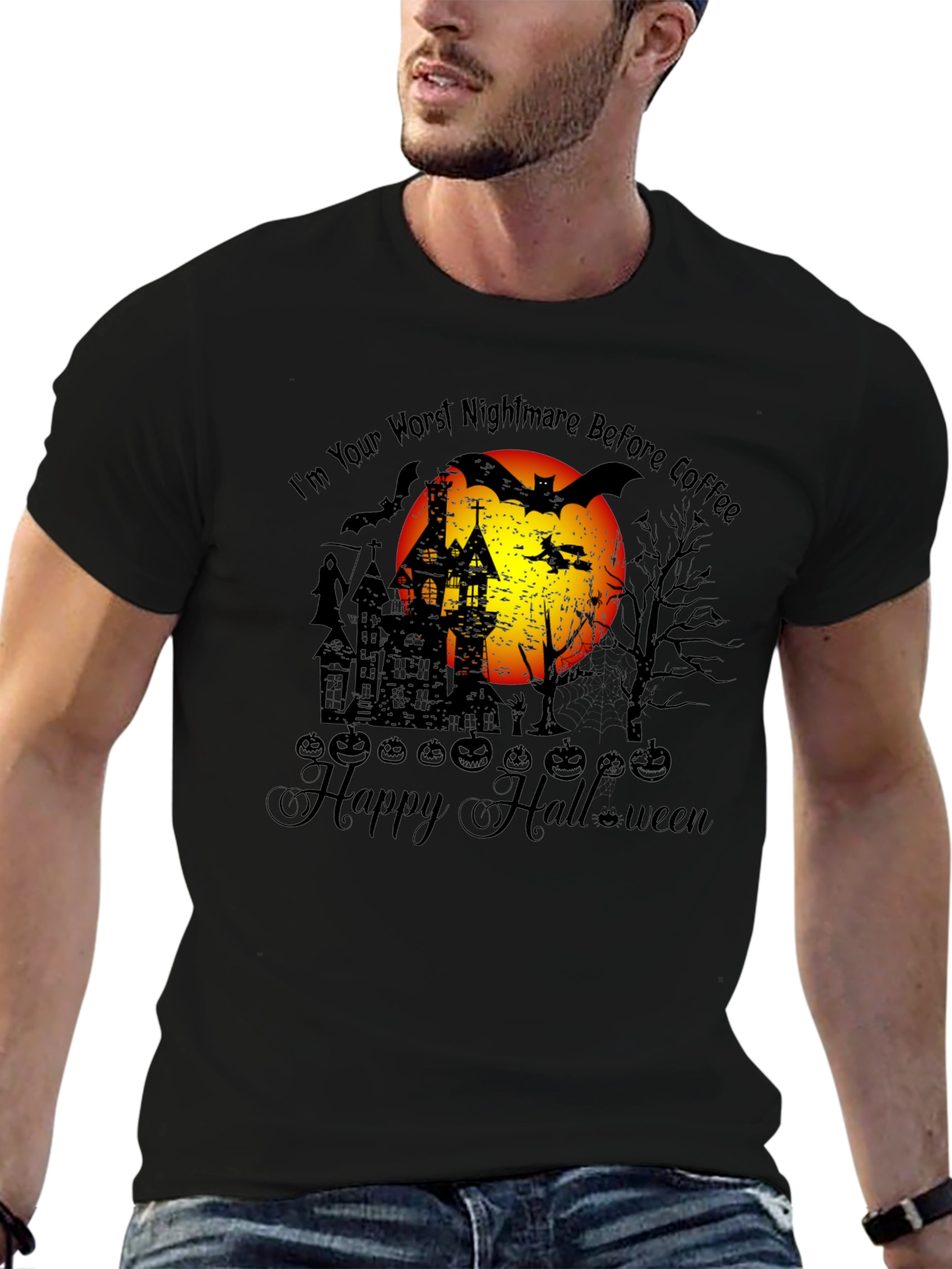 Halloween Nightmare Before Coffee T-Shirt