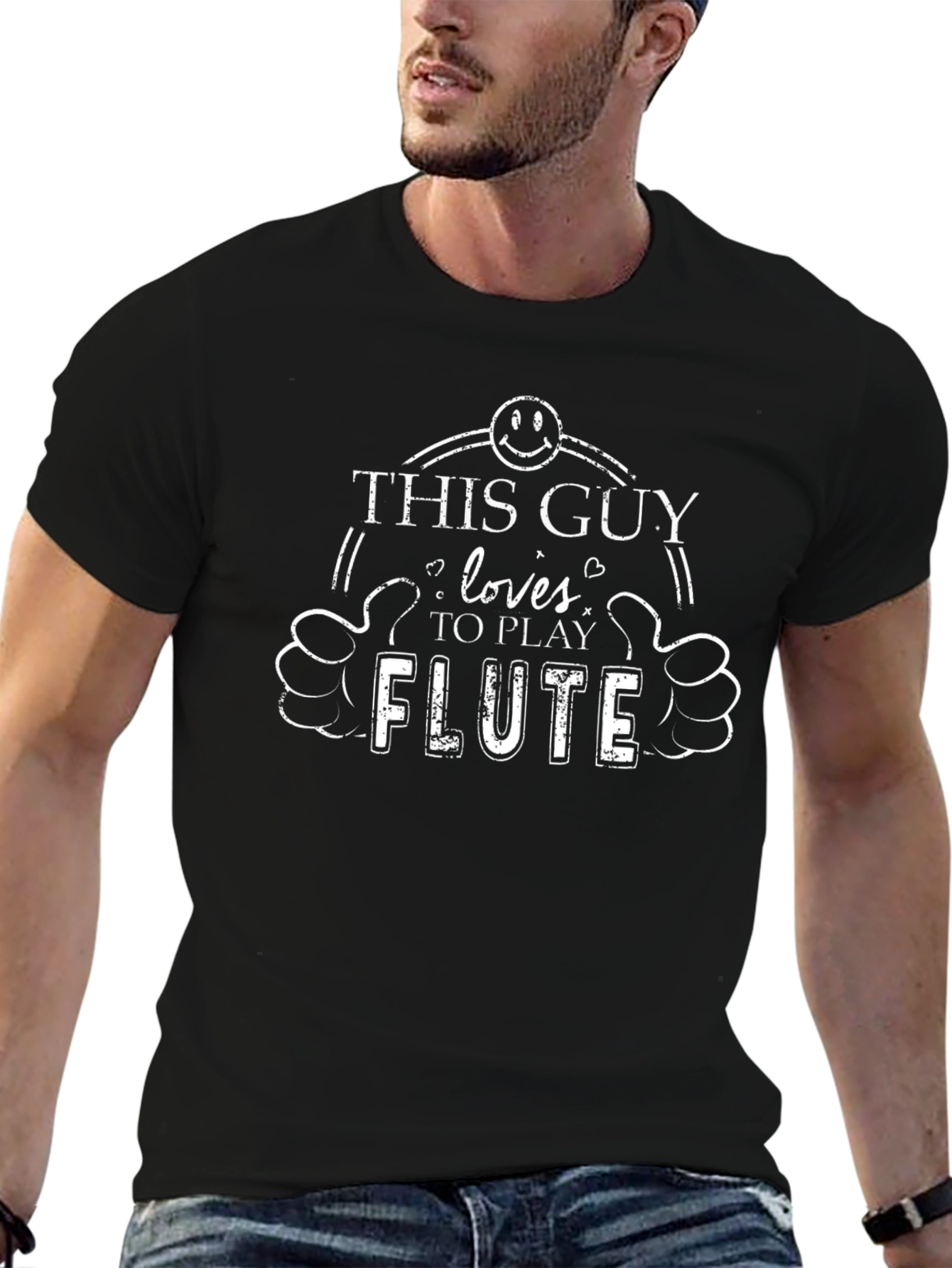 This Guy Loves Flute T-Shirt | Musician Gift