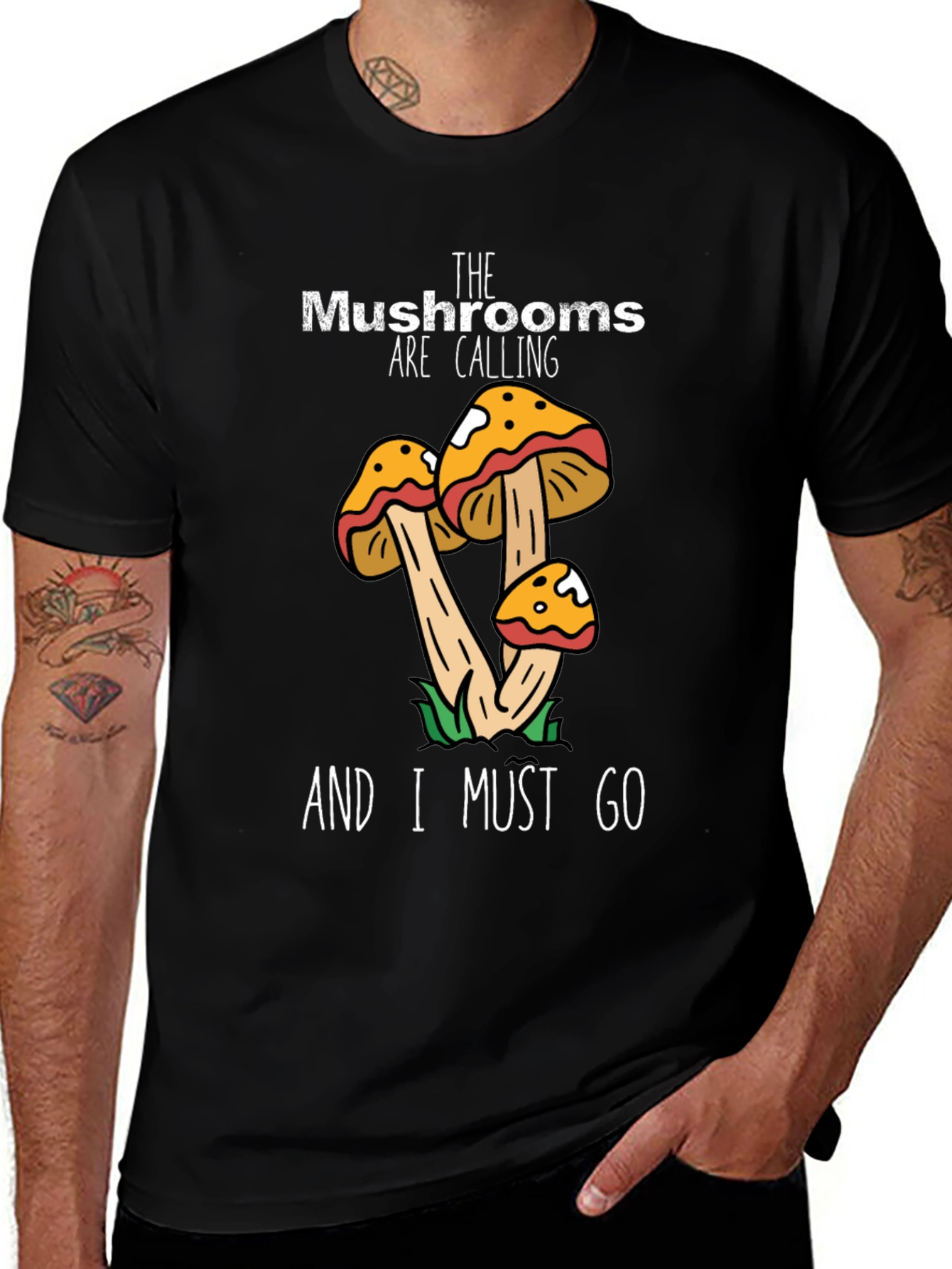 Mushroom Calling T-Shirt - Nature Lovers Tee