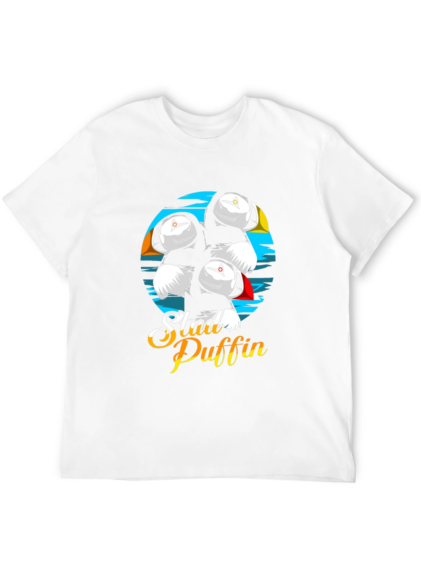 Stud Puffin Graphic Tee - Black T-Shirt