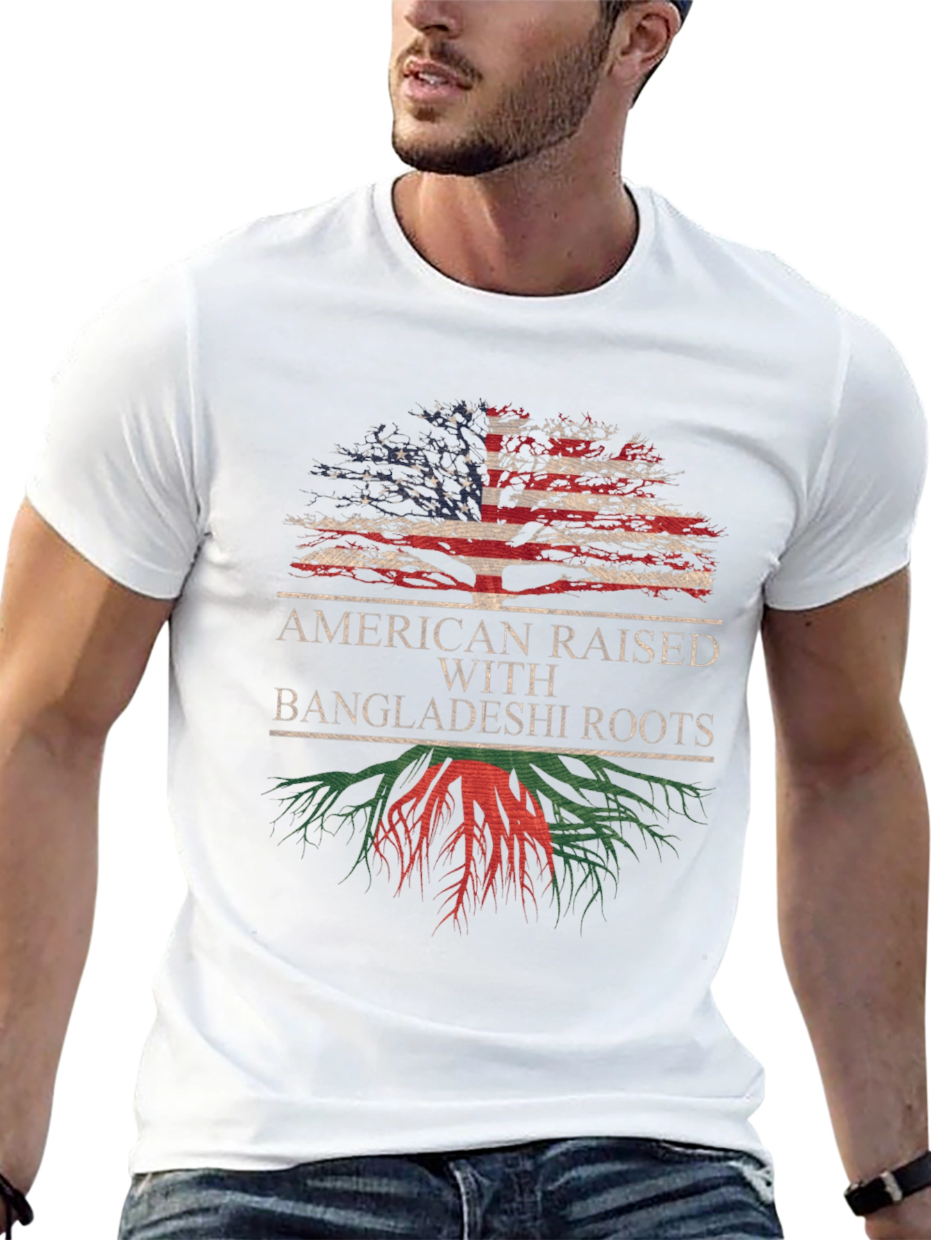 American Raised with Bangladeshi Roots T-Shirt