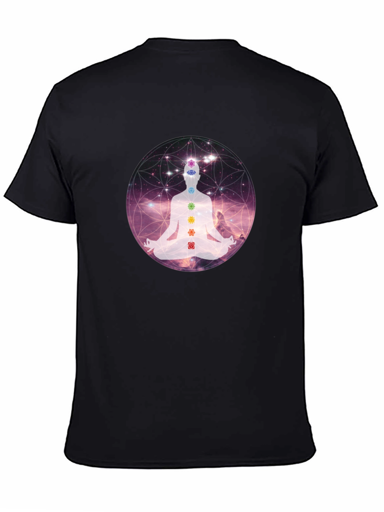 Chakra Meditation Graphic Tee - Relaxing Comfort