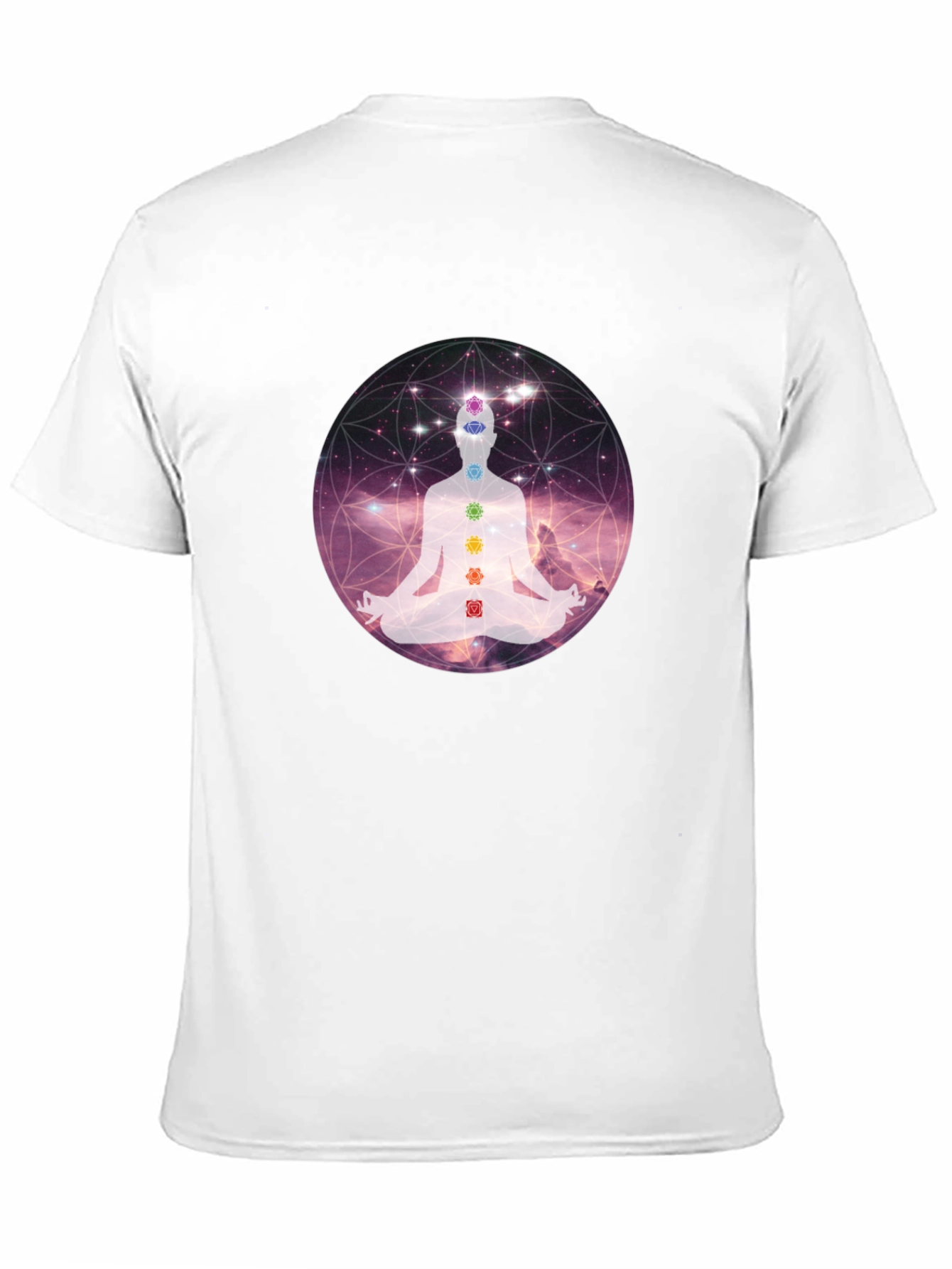 Chakra Meditation Graphic Tee - Relaxing Comfort