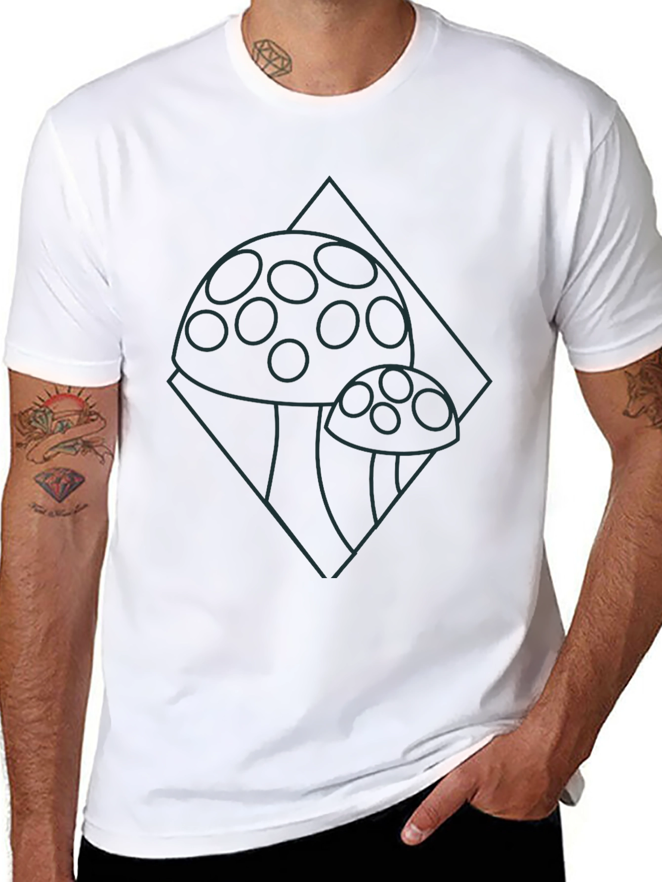 Mushroom Graphic Tee - Funky Nature Lovers Shirt