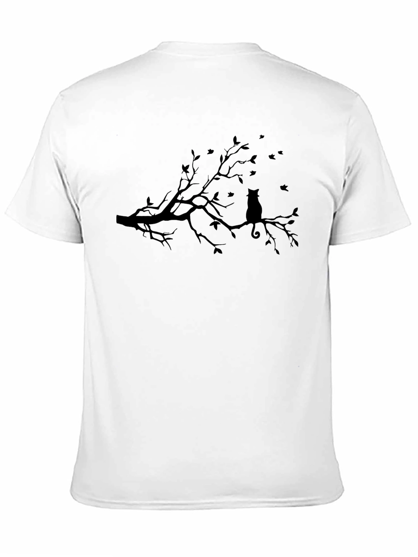 Black Cat on Branch Tee