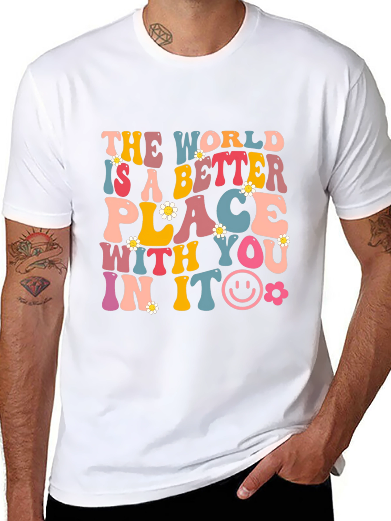 Better Place Graphic Tee - Black Cotton Blend