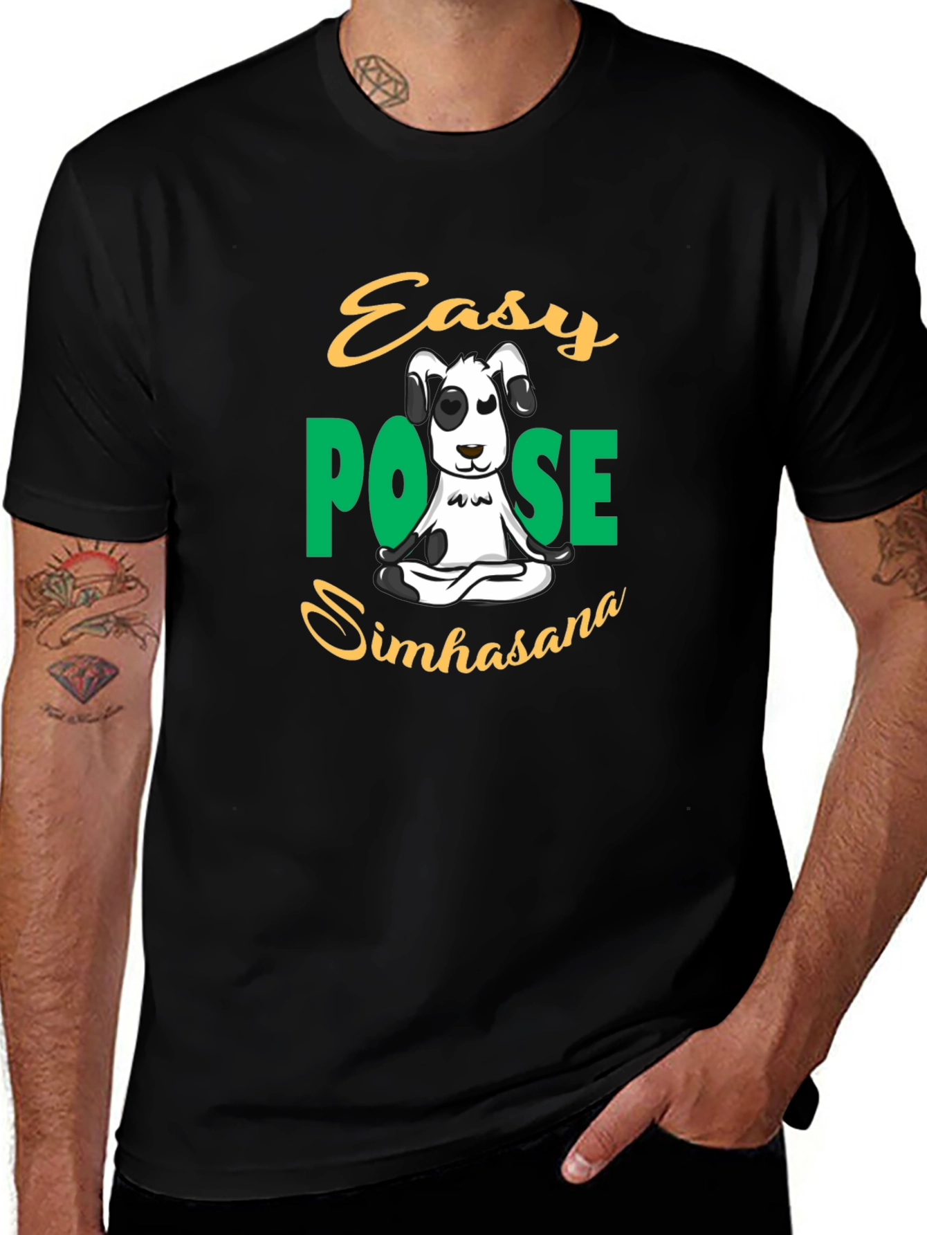 Easy Pose Simhasana Dog T-Shirt