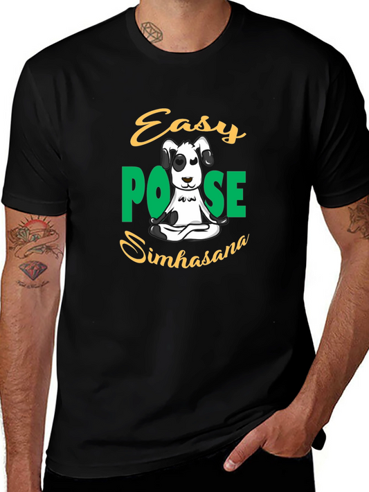 Easy Pose Simhasana Dog T-Shirt