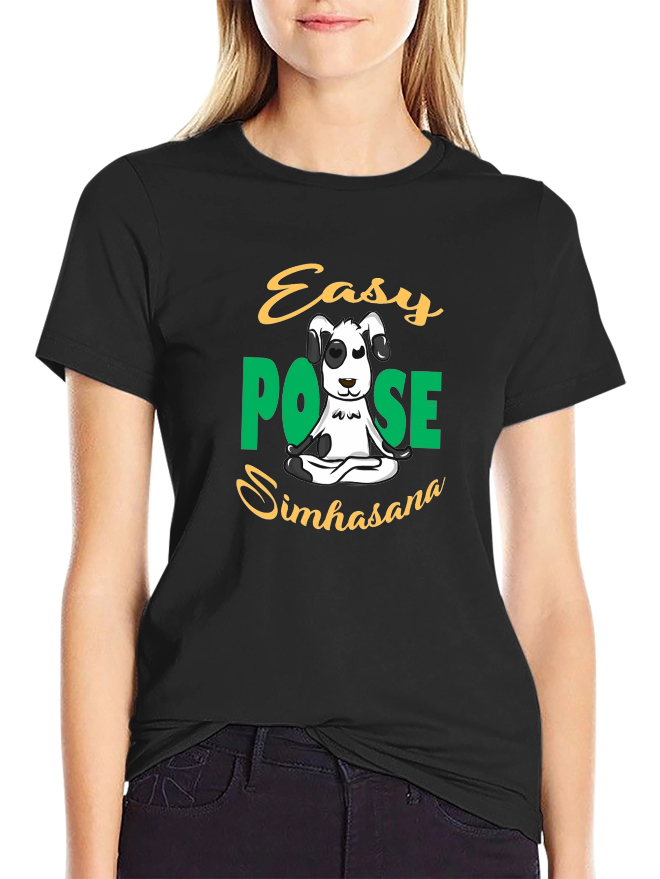 Easy Pose Simhasana Dog T-Shirt