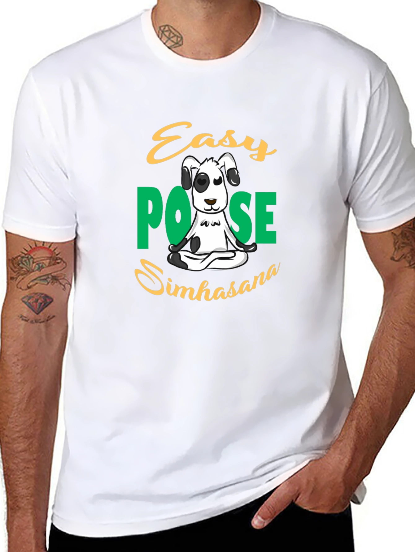 Easy Pose Simhasana Dog T-Shirt
