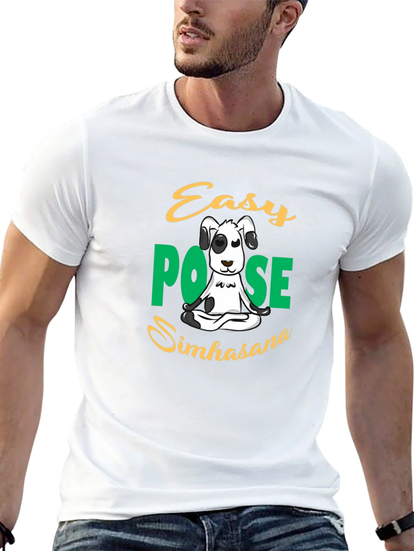 Easy Pose Simhasana Dog T-Shirt