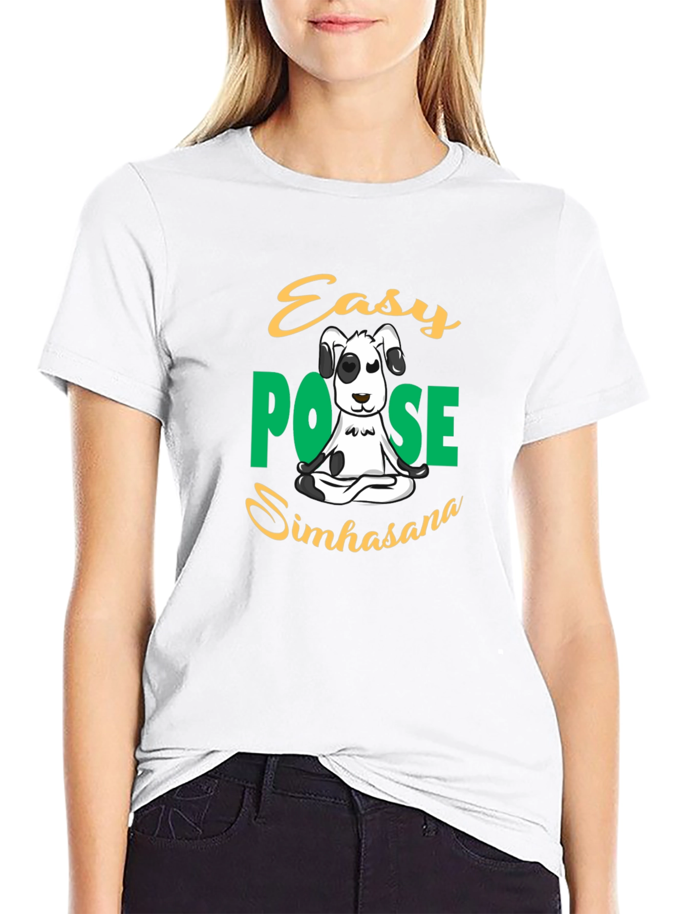 Easy Pose Simhasana Dog T-Shirt