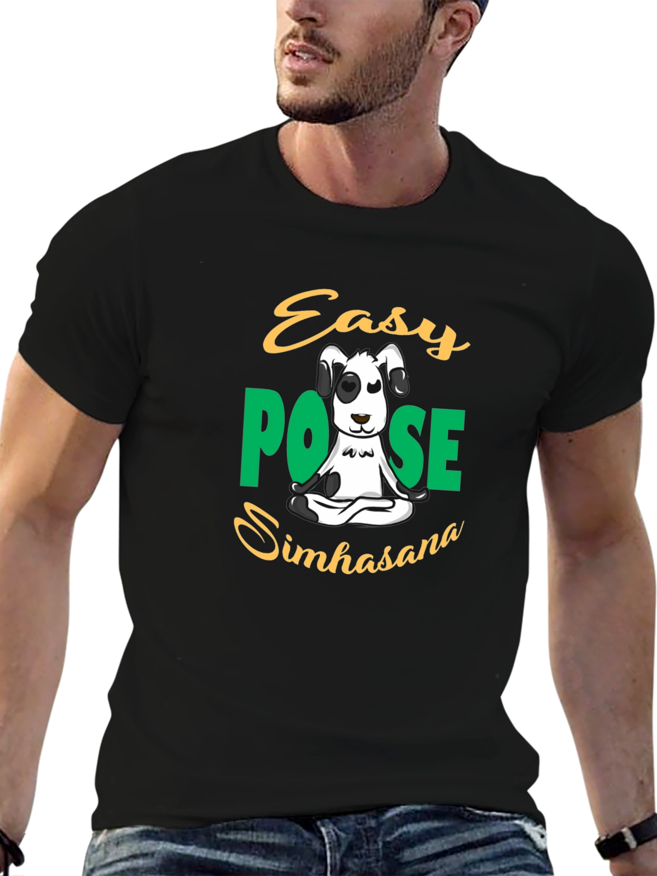 Easy Pose Simhasana Dog T-Shirt