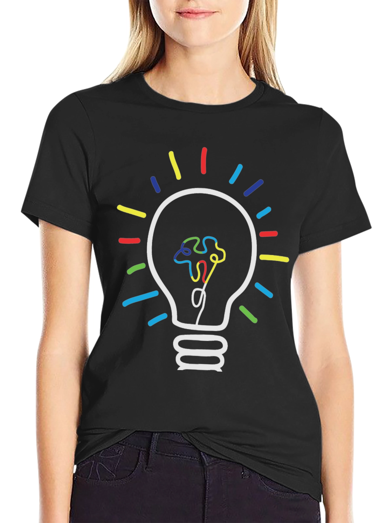 Autism Awareness Light Bulb Graphic Tee