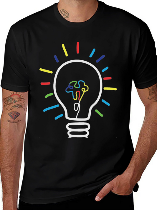 Autism Awareness Light Bulb Graphic Tee