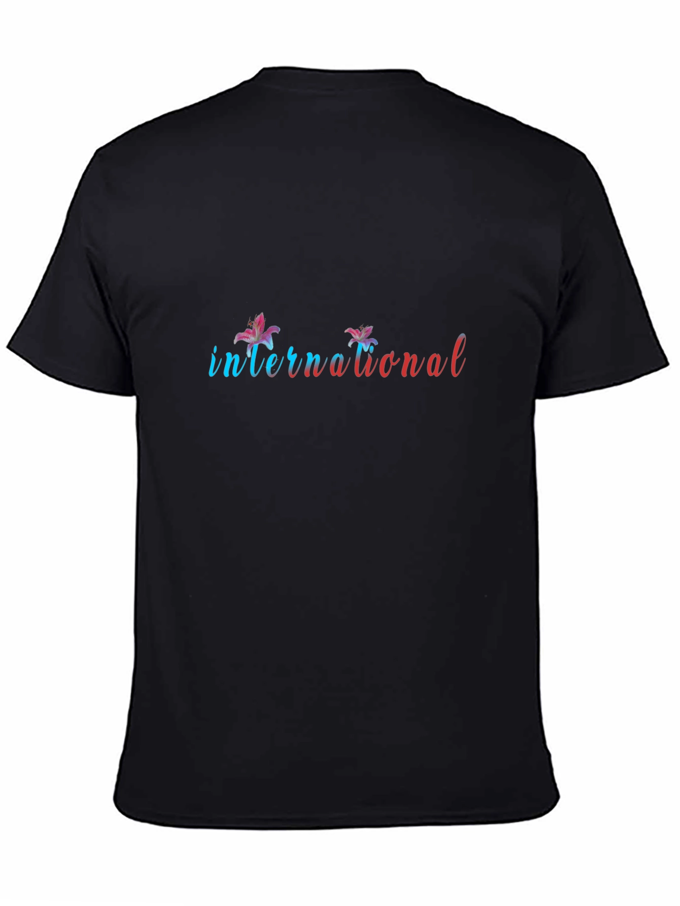 International Graphic Black T-Shirt