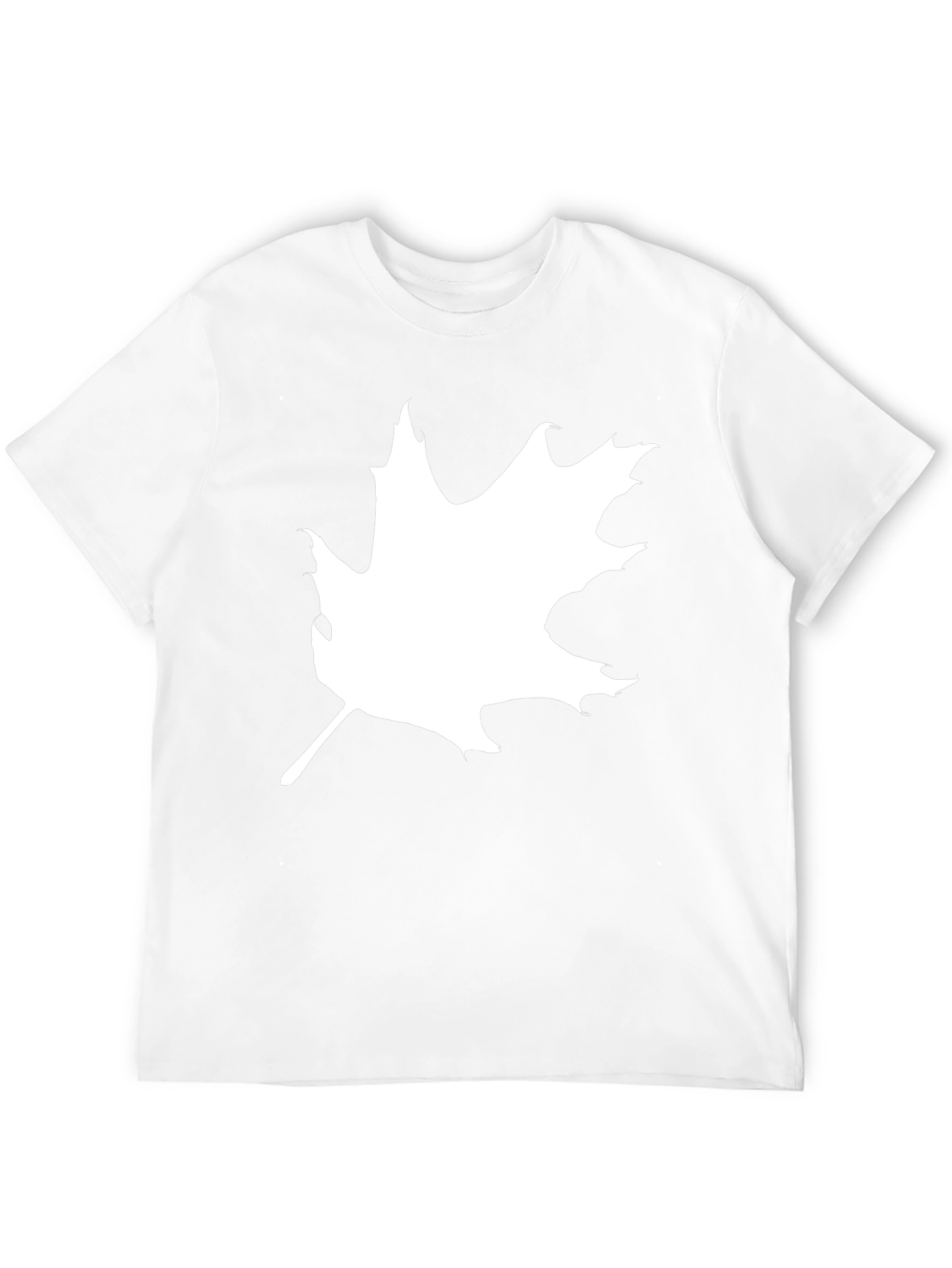 Maple Leaf Graphic Tee - Stylish Black Cotton T-Shirt