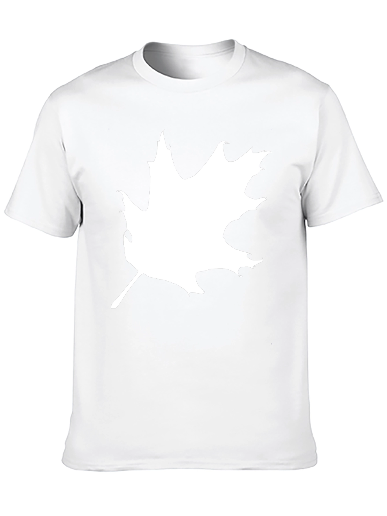 Maple Leaf Graphic Tee - Stylish Black Cotton T-Shirt