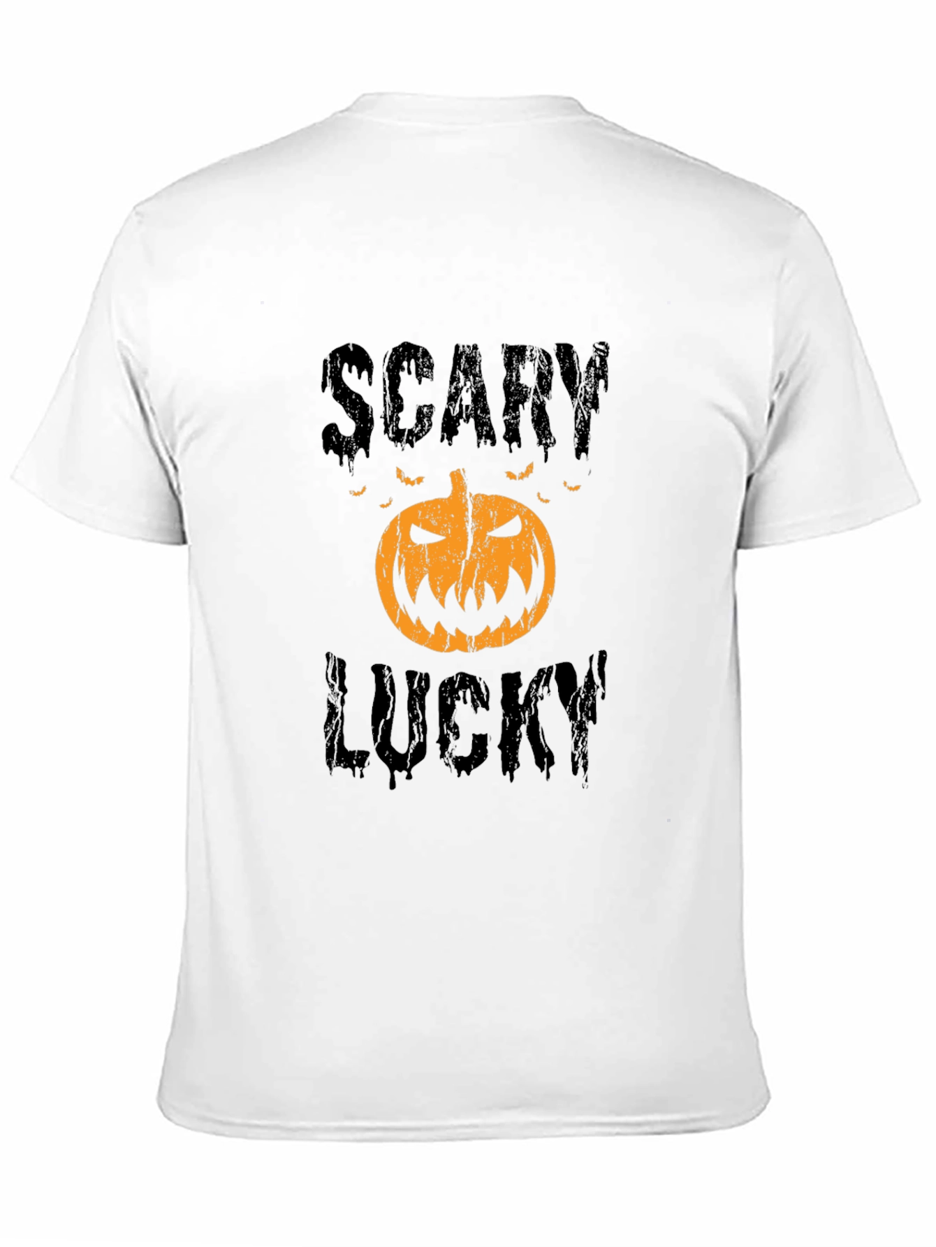 Scary Lucky Halloween Pumpkin Graphic Tee