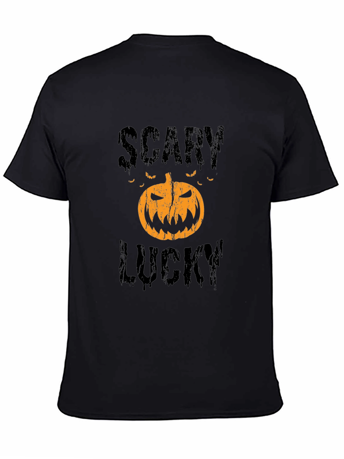 Scary Lucky Halloween Pumpkin Graphic Tee