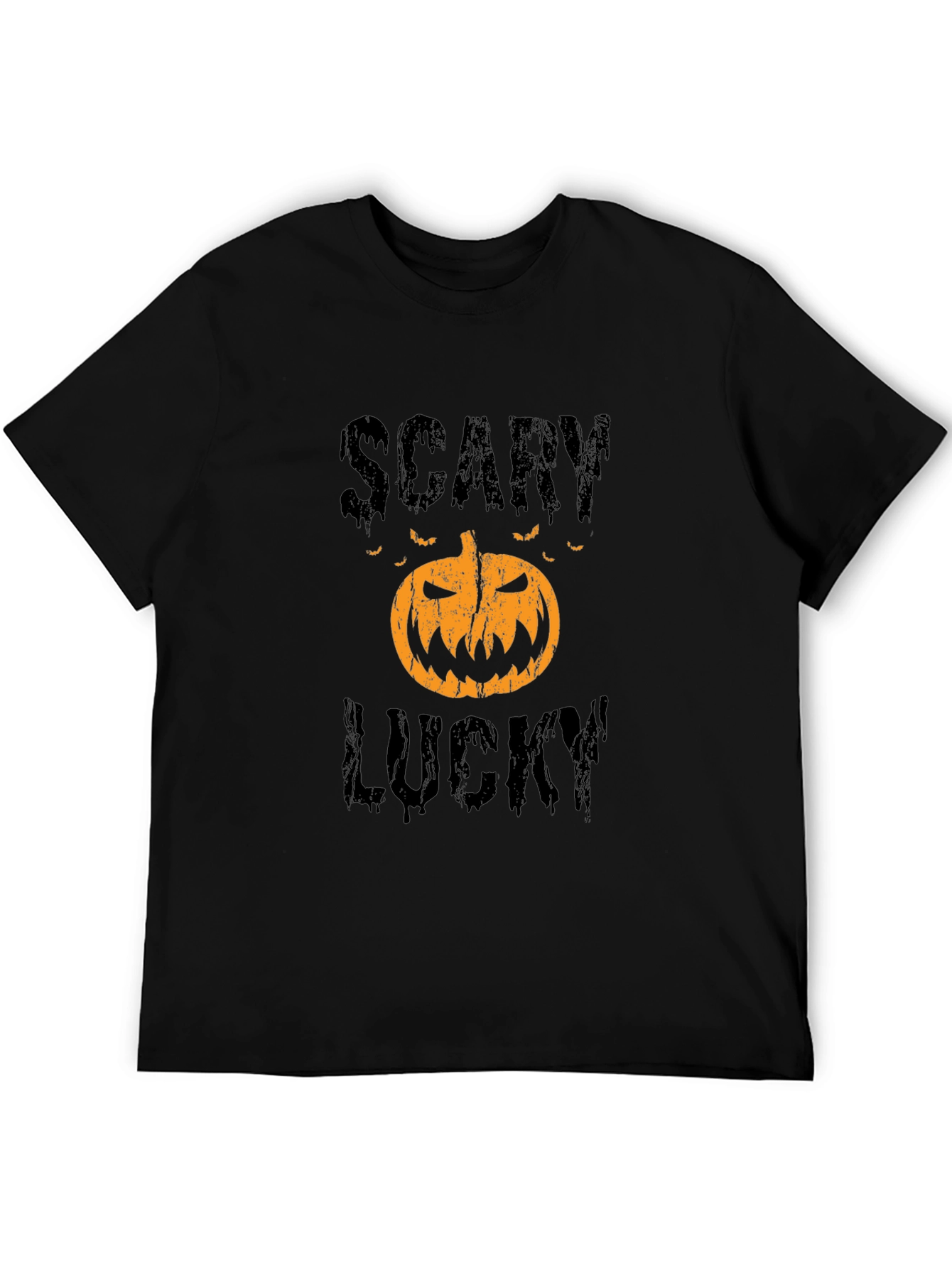 Scary Lucky Halloween Pumpkin Graphic Tee