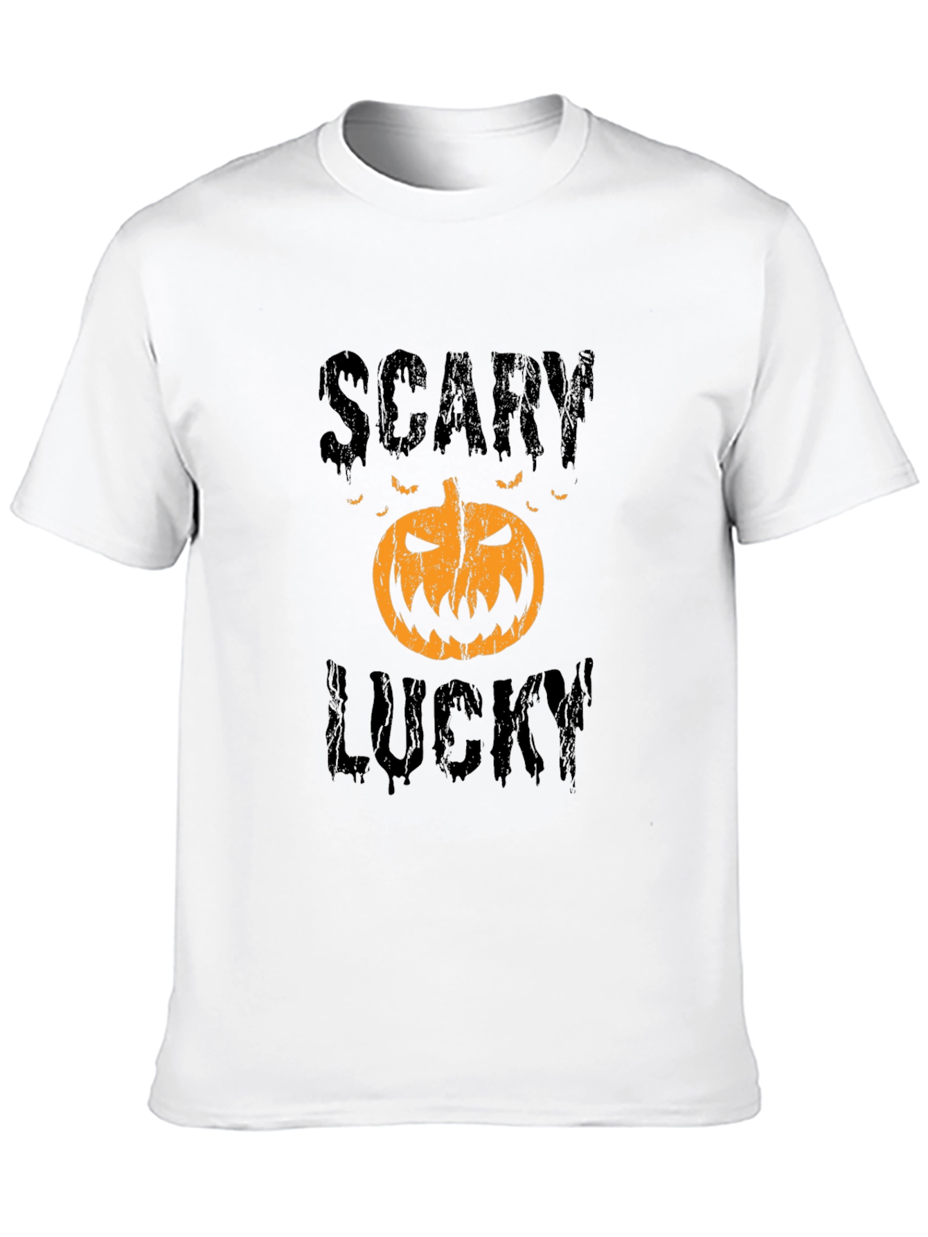 Scary Lucky Halloween Pumpkin Graphic Tee
