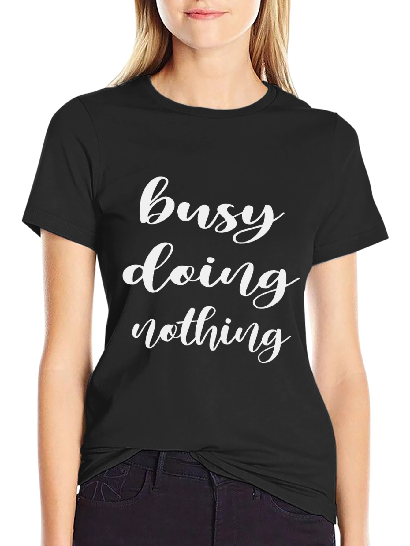 Busy Doing Nothing Graphic Tee - Relaxed Fit