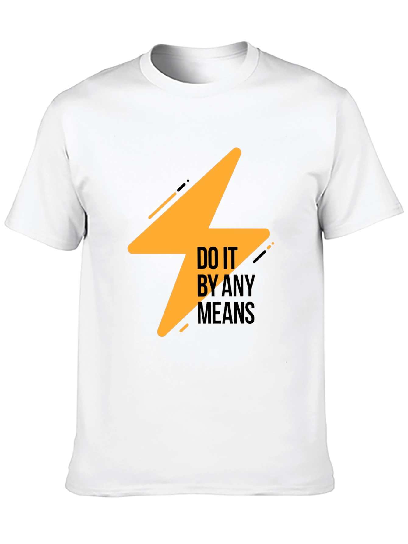 Do It By Any Means Black Graphic Tee