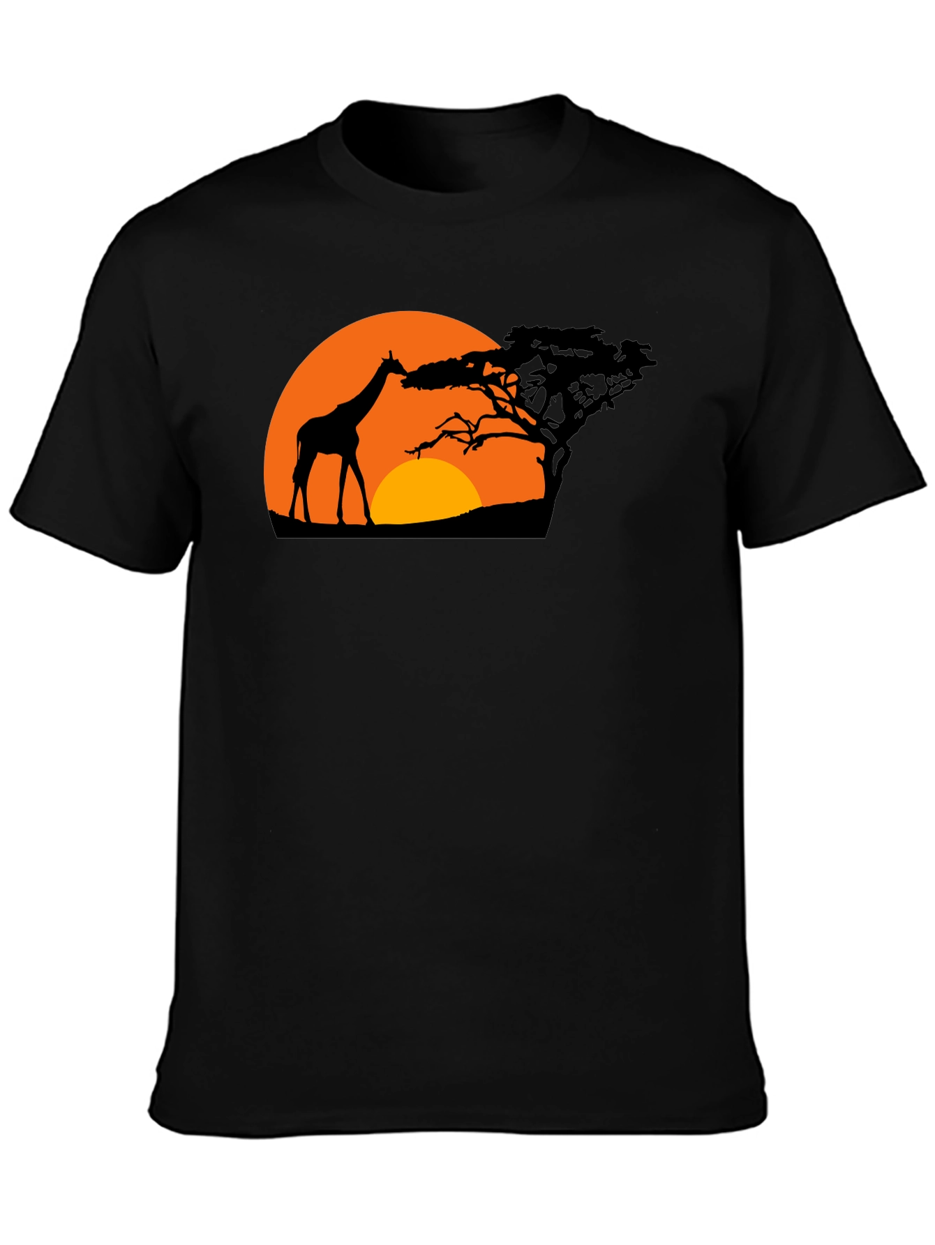 Savanna Sunset Black Graphic Tee