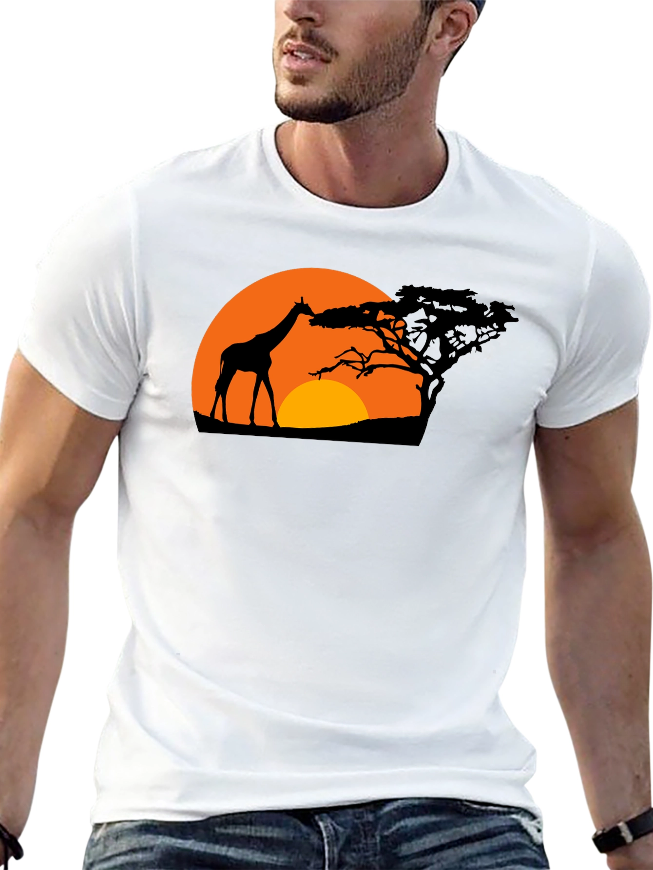 Savanna Sunset Black Graphic Tee