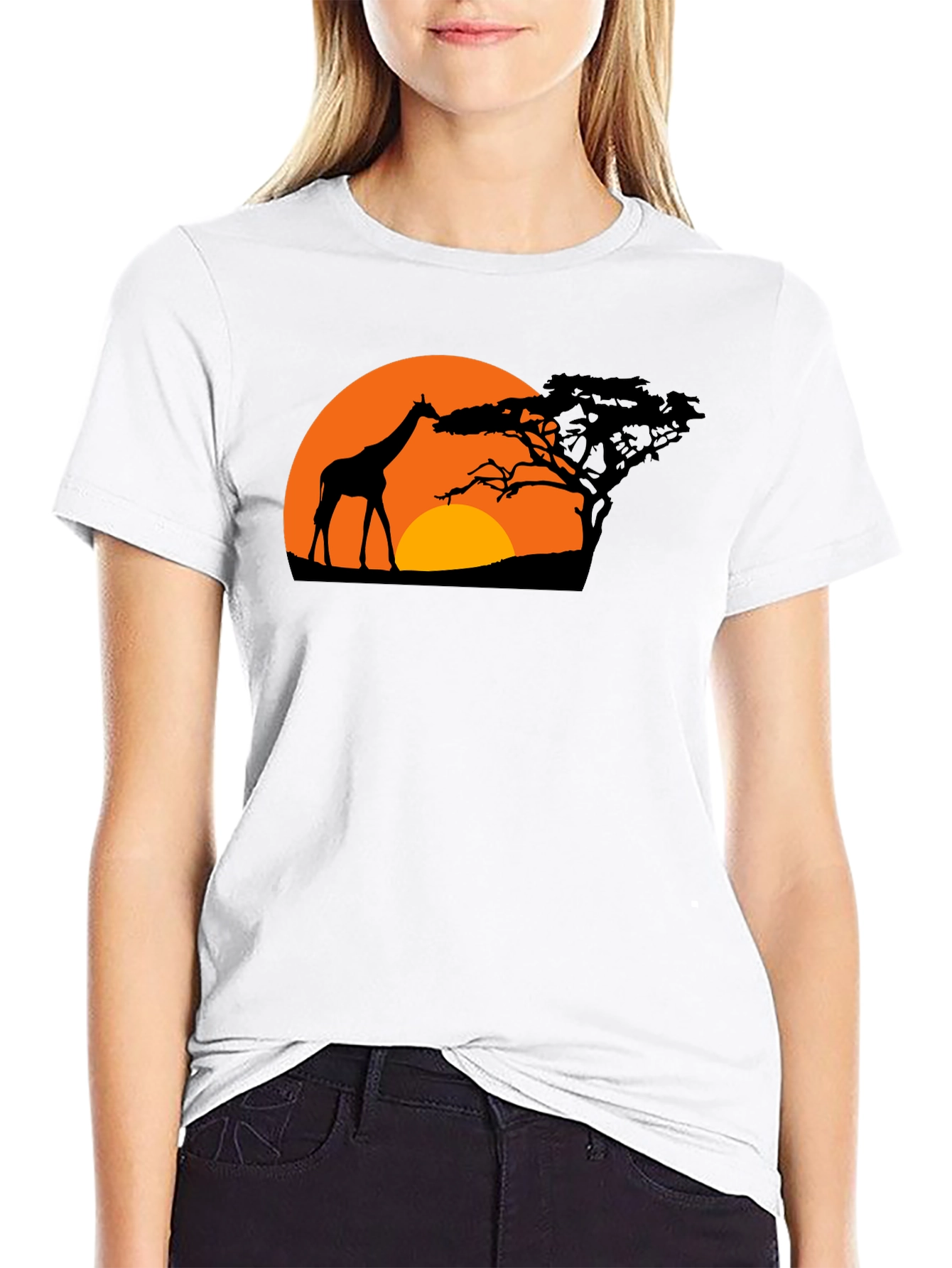 Savanna Sunset Black Graphic Tee