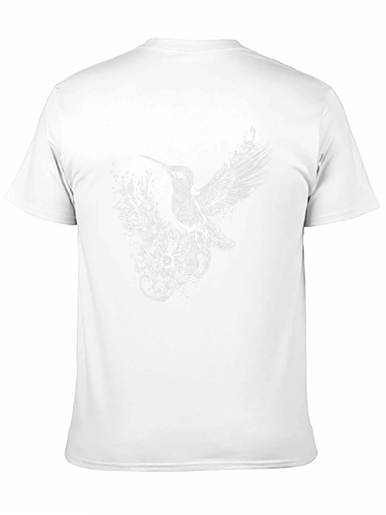 Hummingbird Graphic Tee - Stylish Mens Black T-Shirt