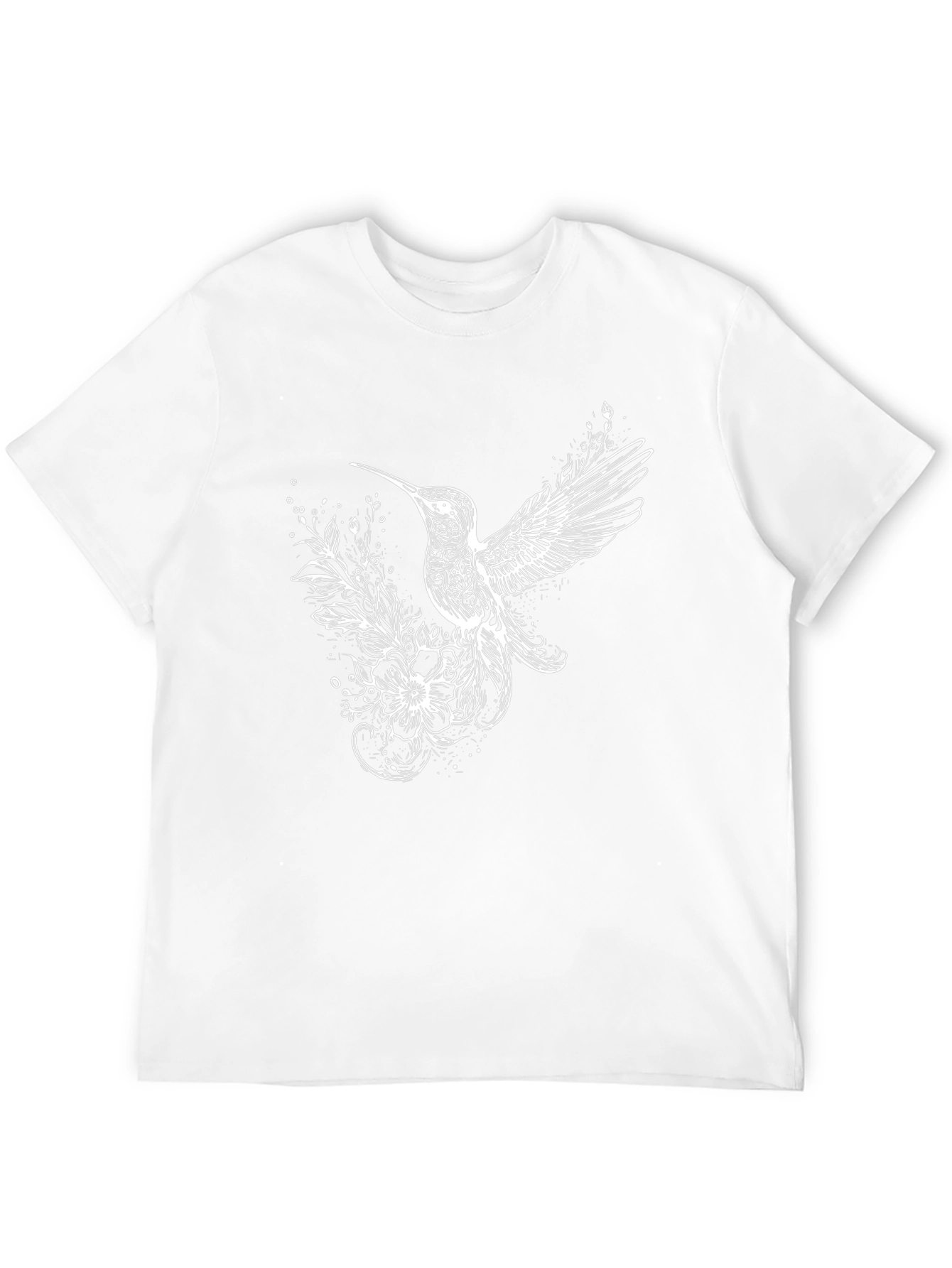Hummingbird Graphic Tee - Stylish Mens Black T-Shirt