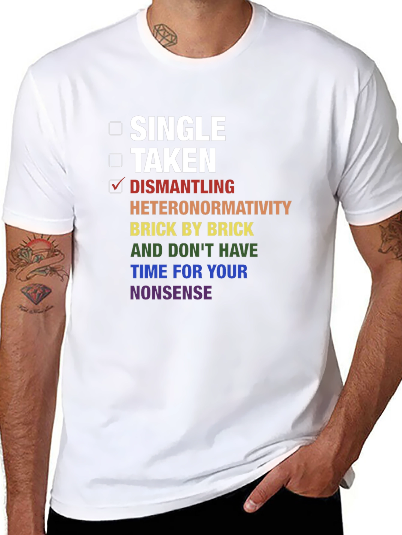 Dismantling Heteronormativity Pride T-Shirt
