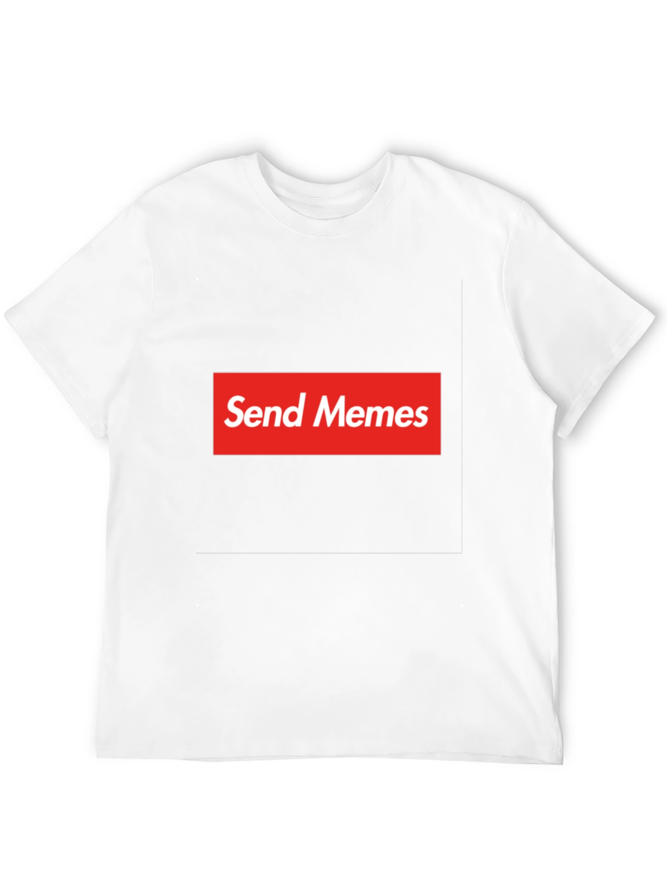 Send Memes Graphic Tee - Supreme Parody