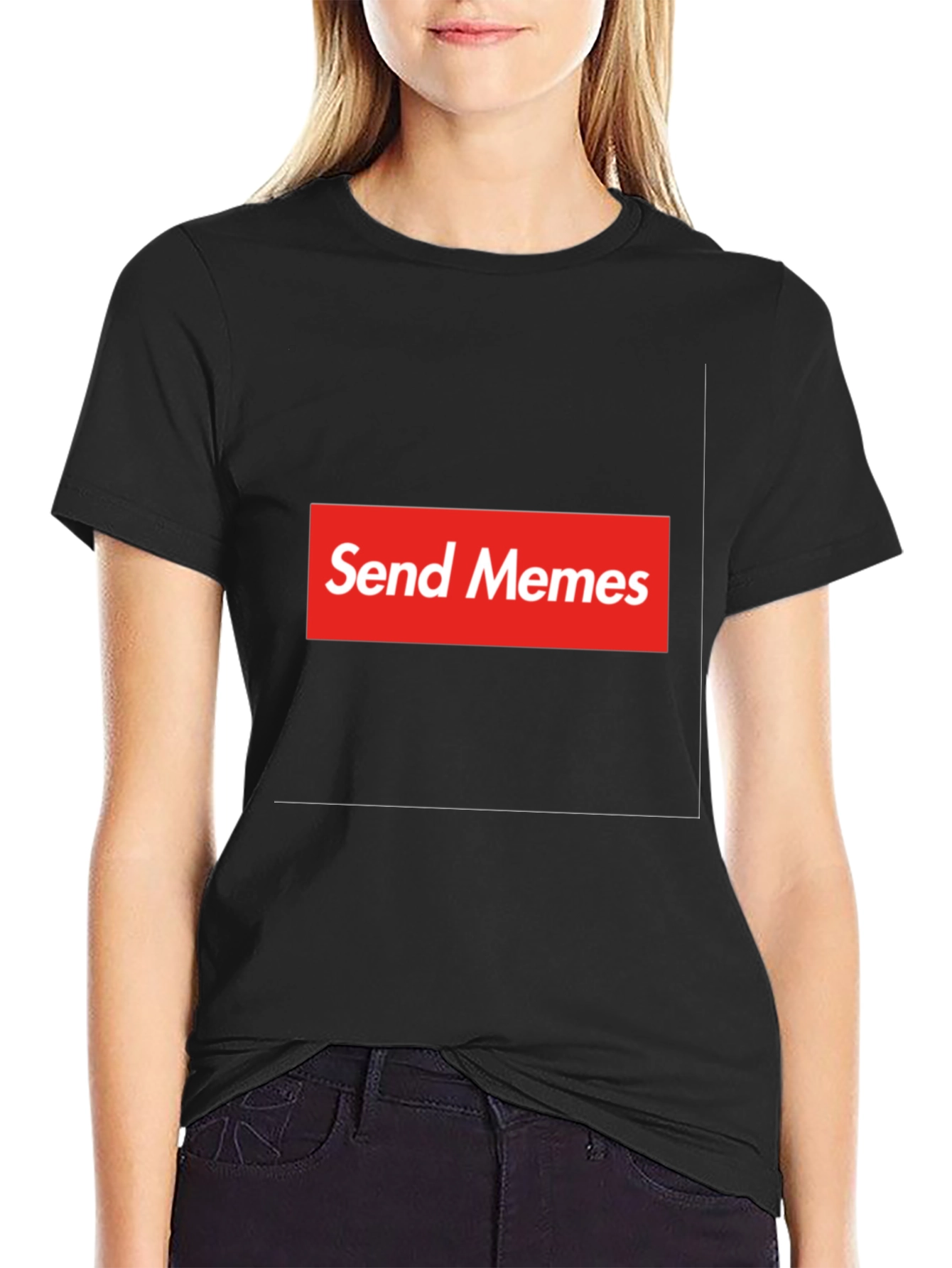 Send Memes Graphic Tee - Supreme Parody
