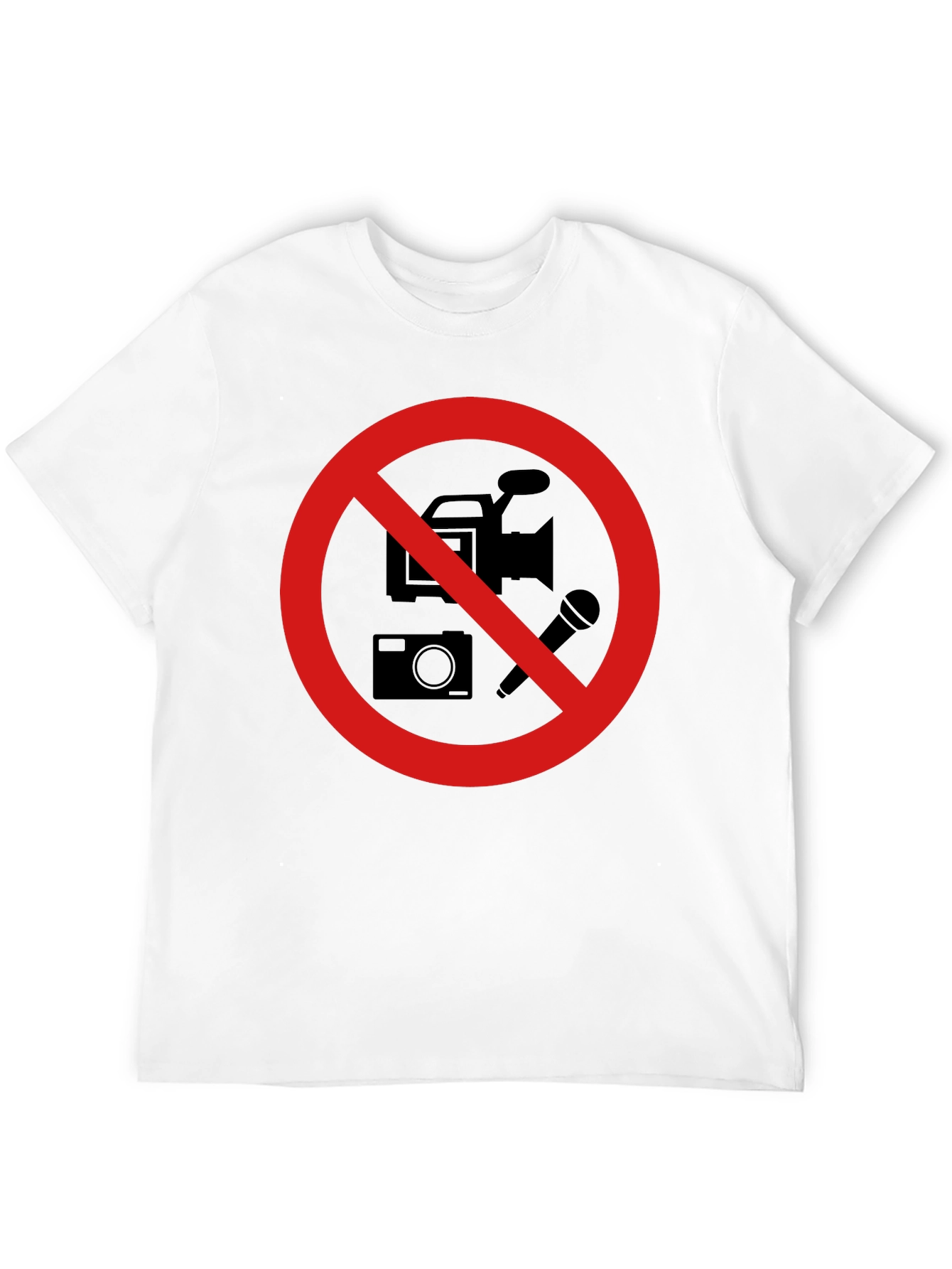 No Recording Black T-Shirt