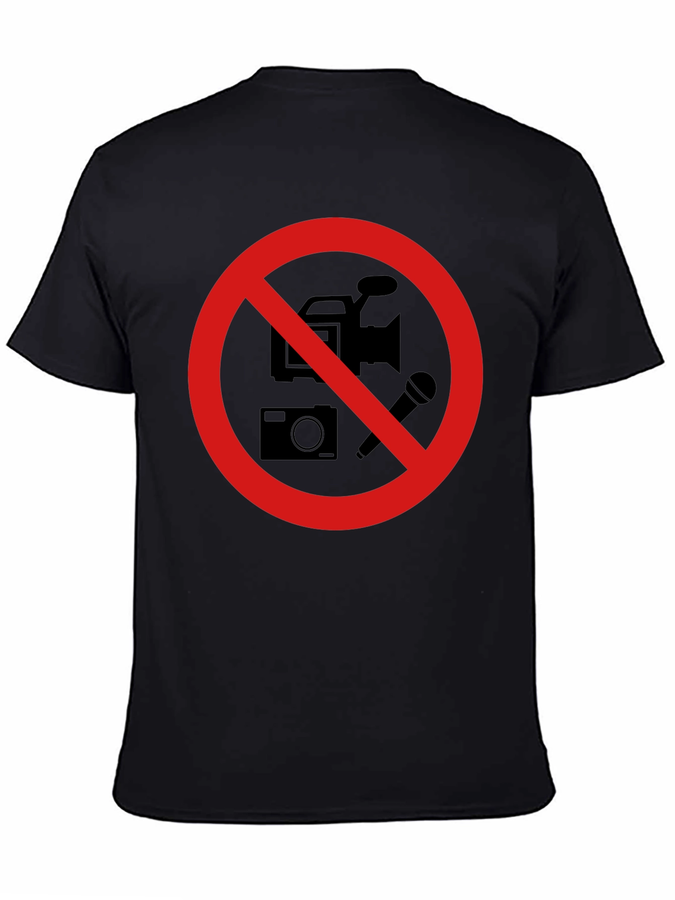 No Recording Black T-Shirt