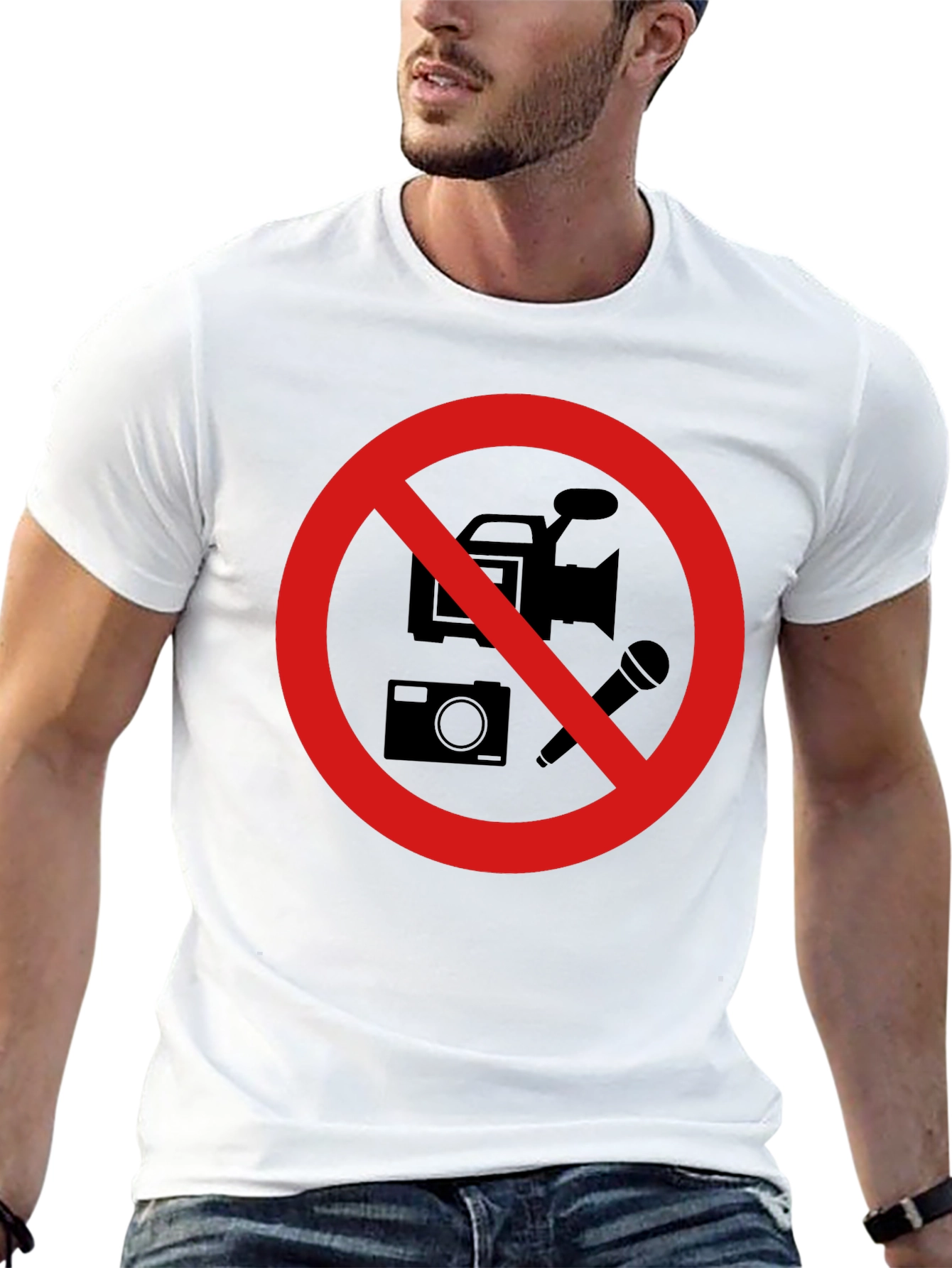 No Recording Black T-Shirt