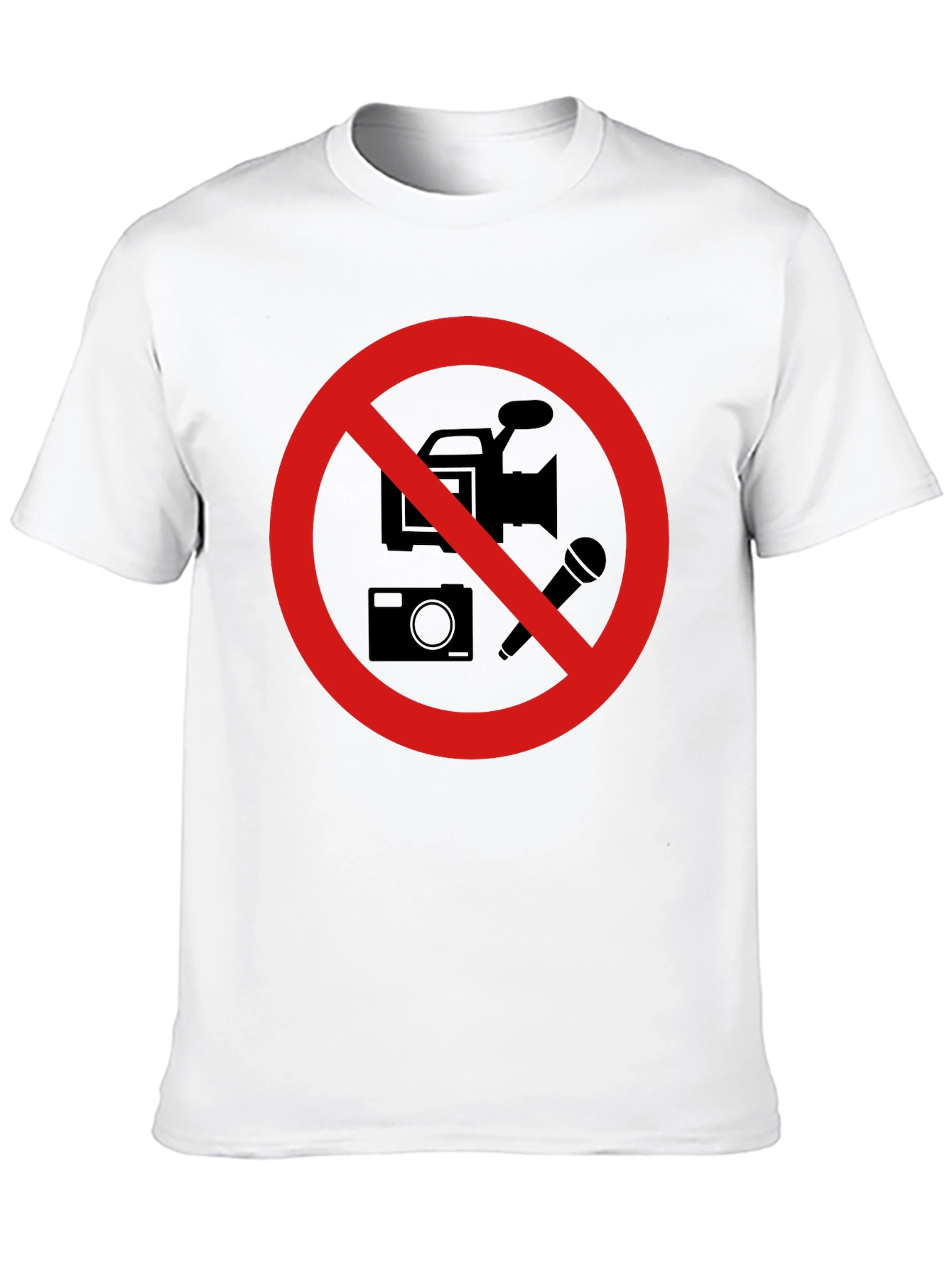 No Recording Black T-Shirt