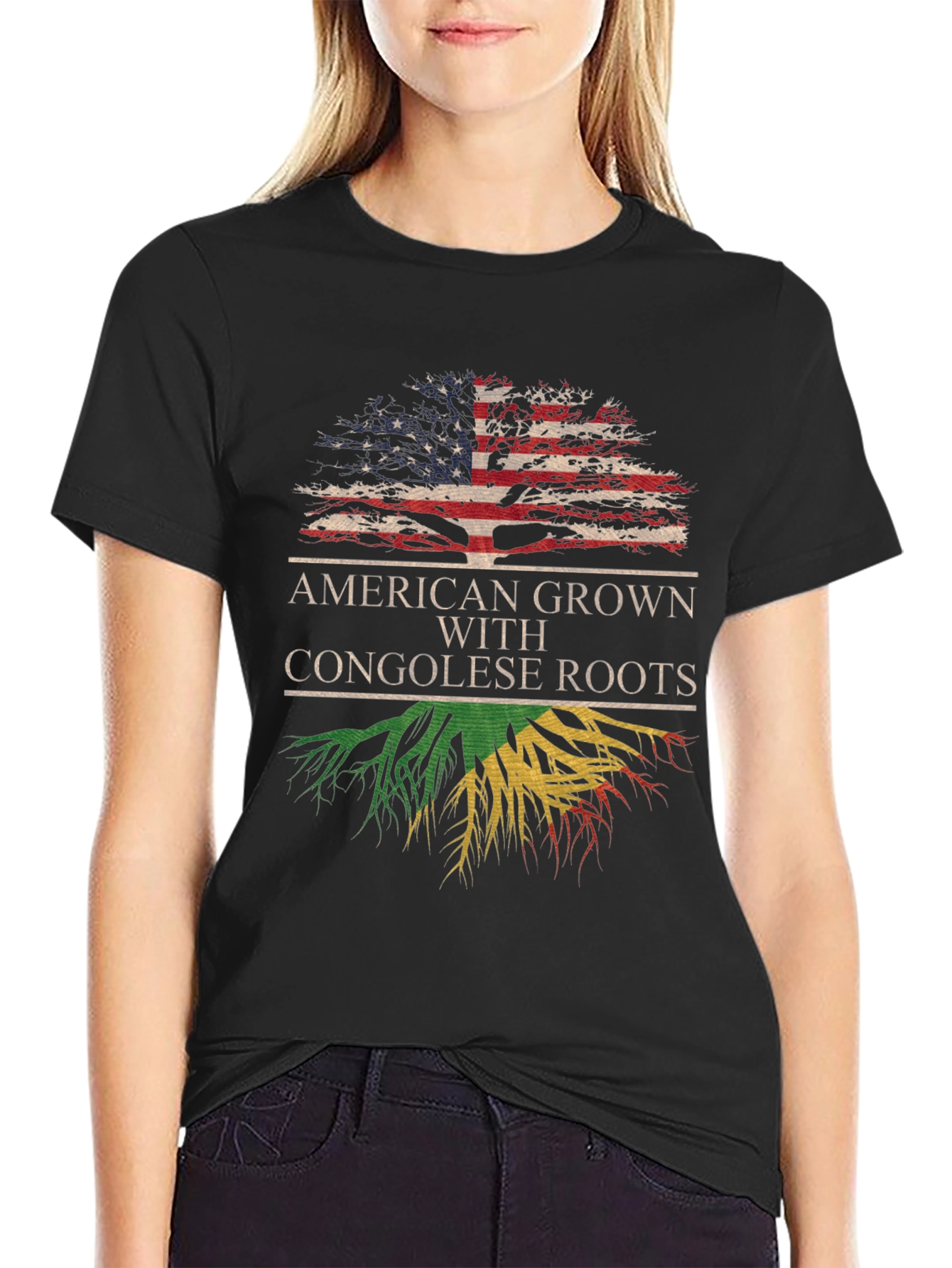American Grown Congolese Roots T-Shirt
