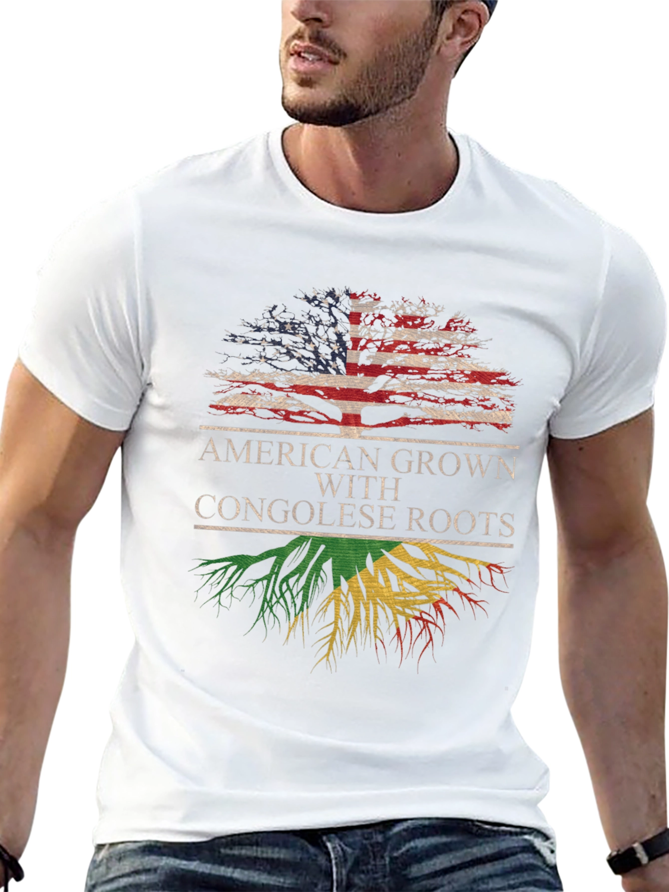 American Grown Congolese Roots T-Shirt