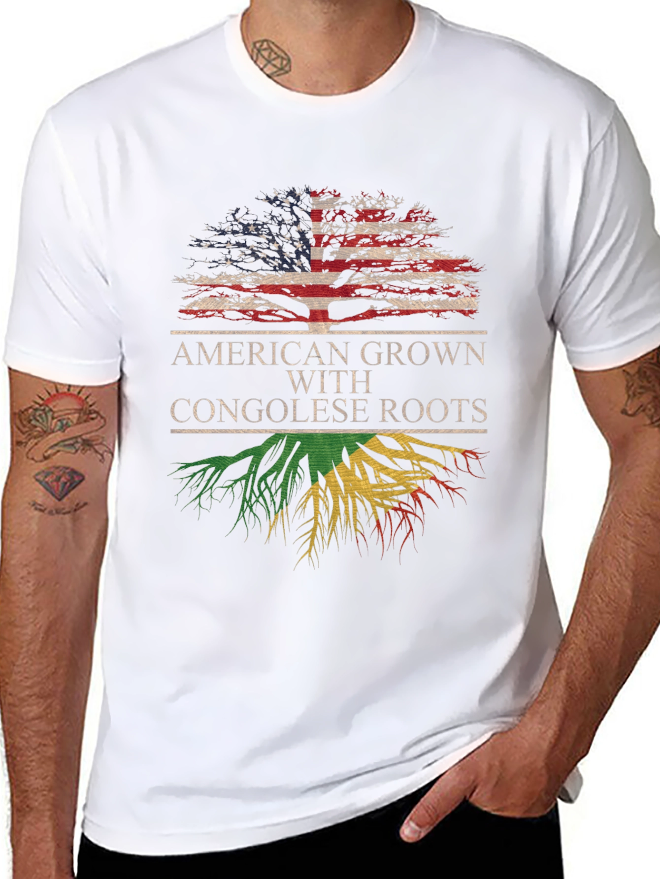 American Grown Congolese Roots T-Shirt